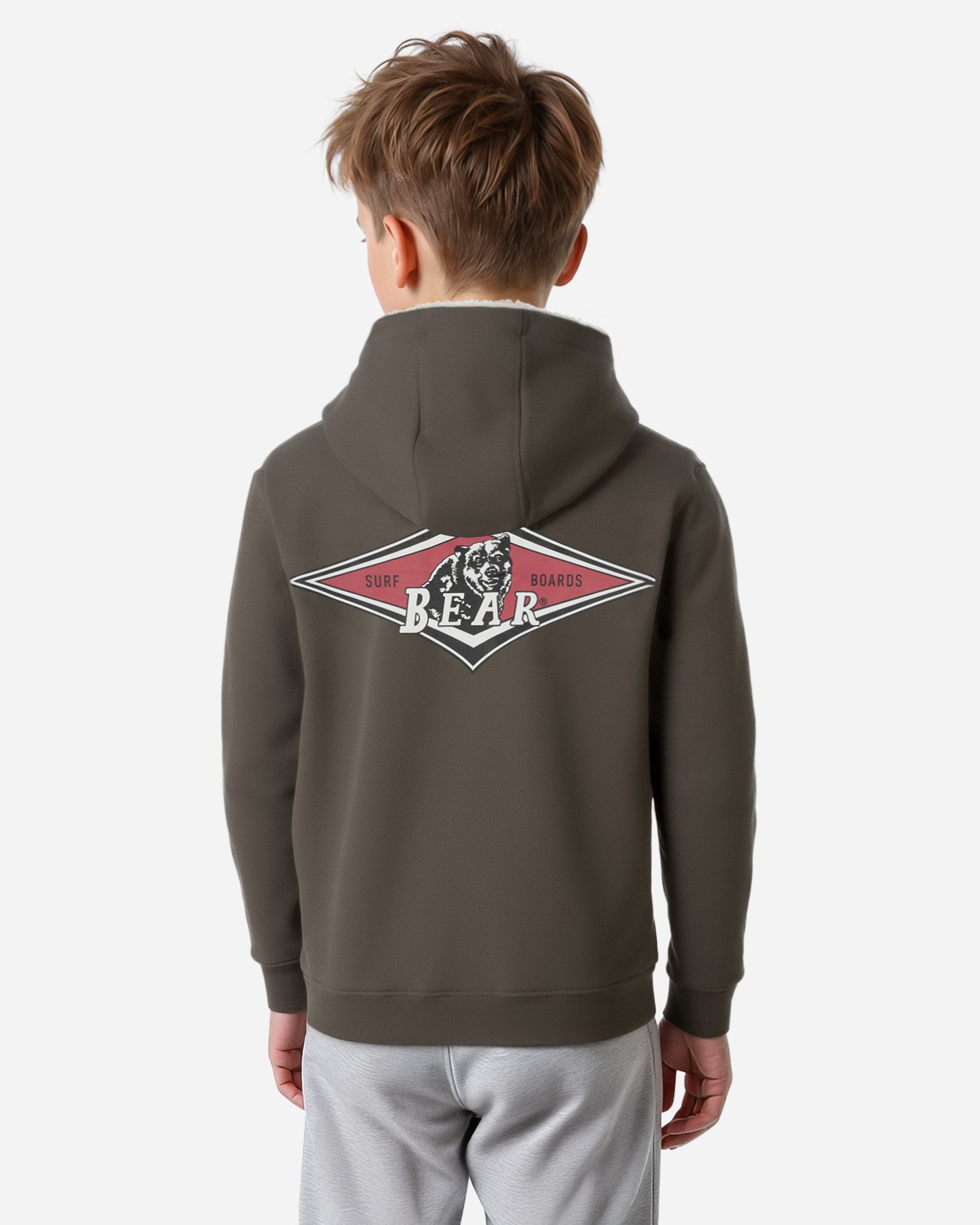 Felpa BEAR ESSENTIAL RIDER JR - Verde - 3 | Cisalfa Sport