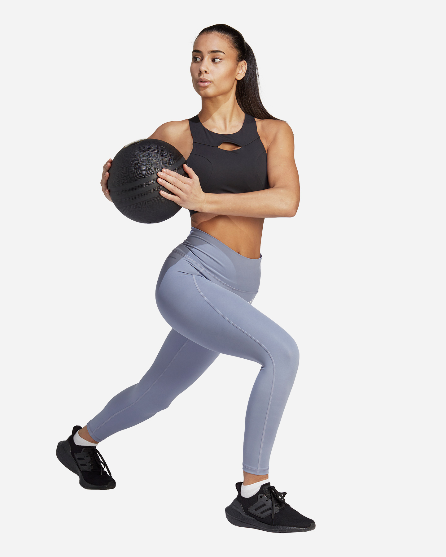 Leggings ADIDAS SMALL LOGO W - Viola - 3 | Cisalfa Sport