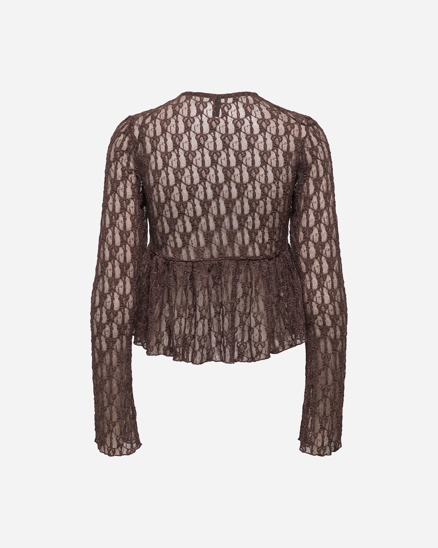 T-shirt ONLY LAYA EFFETTO PIZZO W - Marrone - 1 | Cisalfa Sport