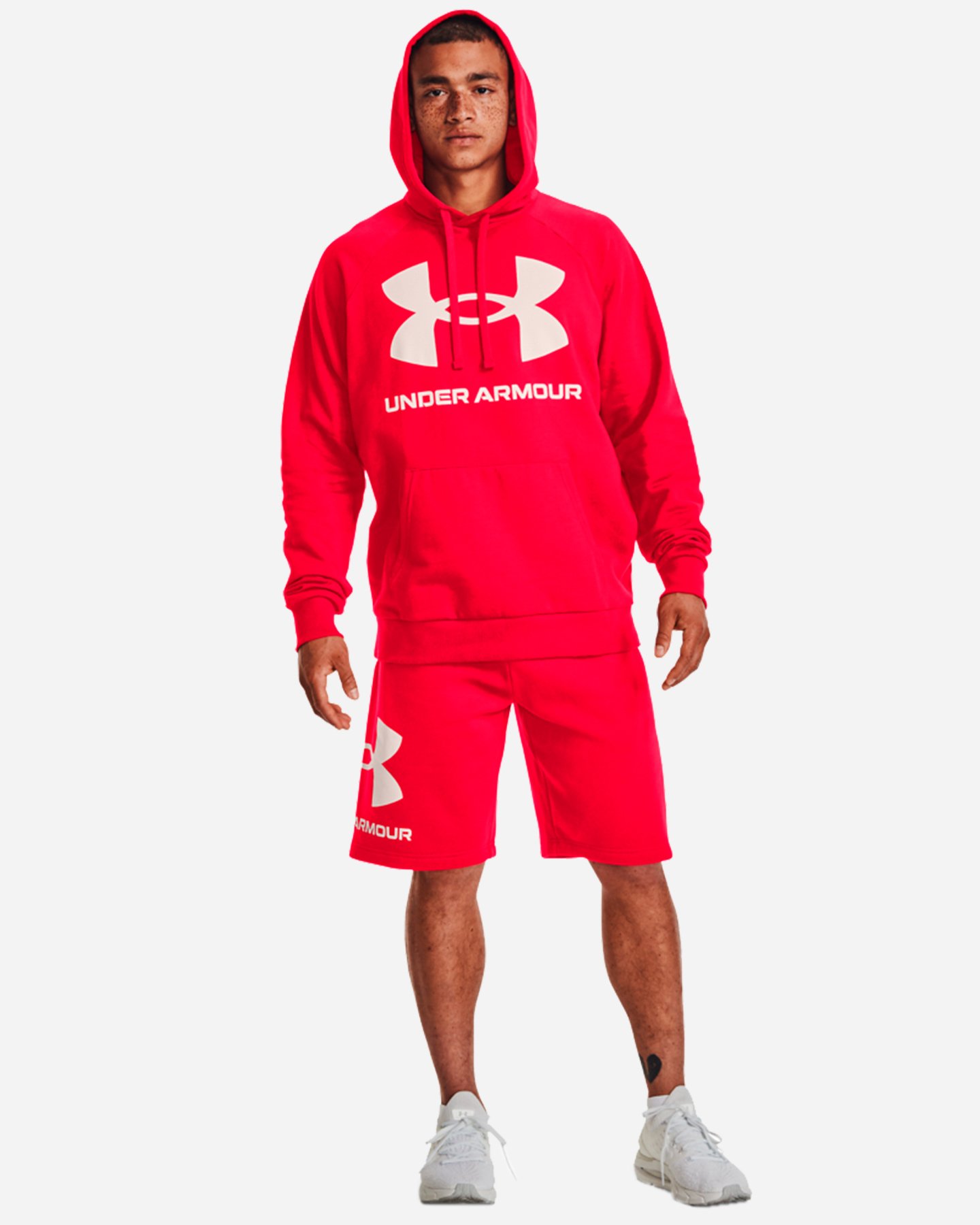 Felpa UNDER ARMOUR RIVAL BIG LOGO M - Rosso - 5 | Cisalfa Sport