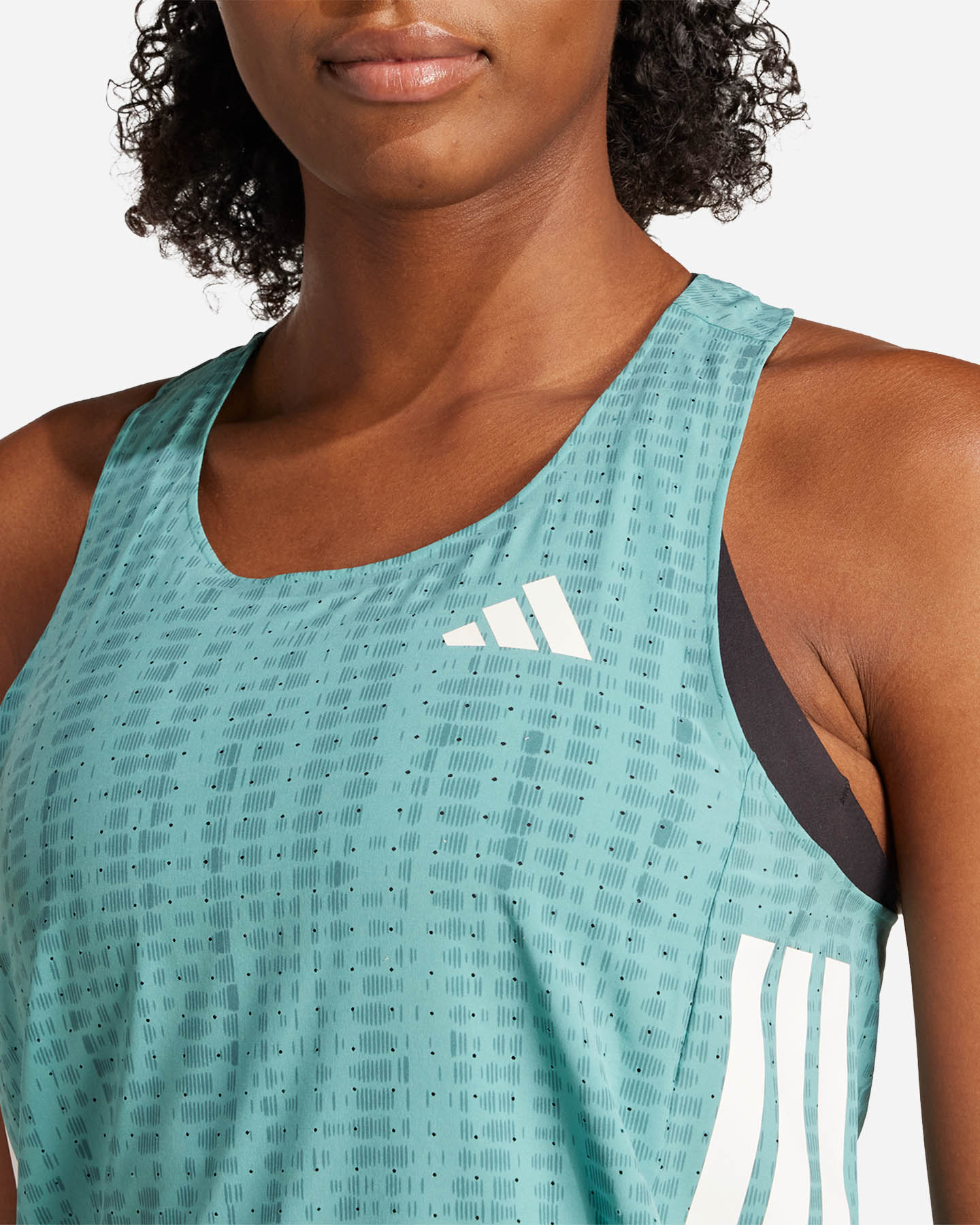 Canotta running ADIDAS ADIZERO W - Verde - 3 | Cisalfa Sport