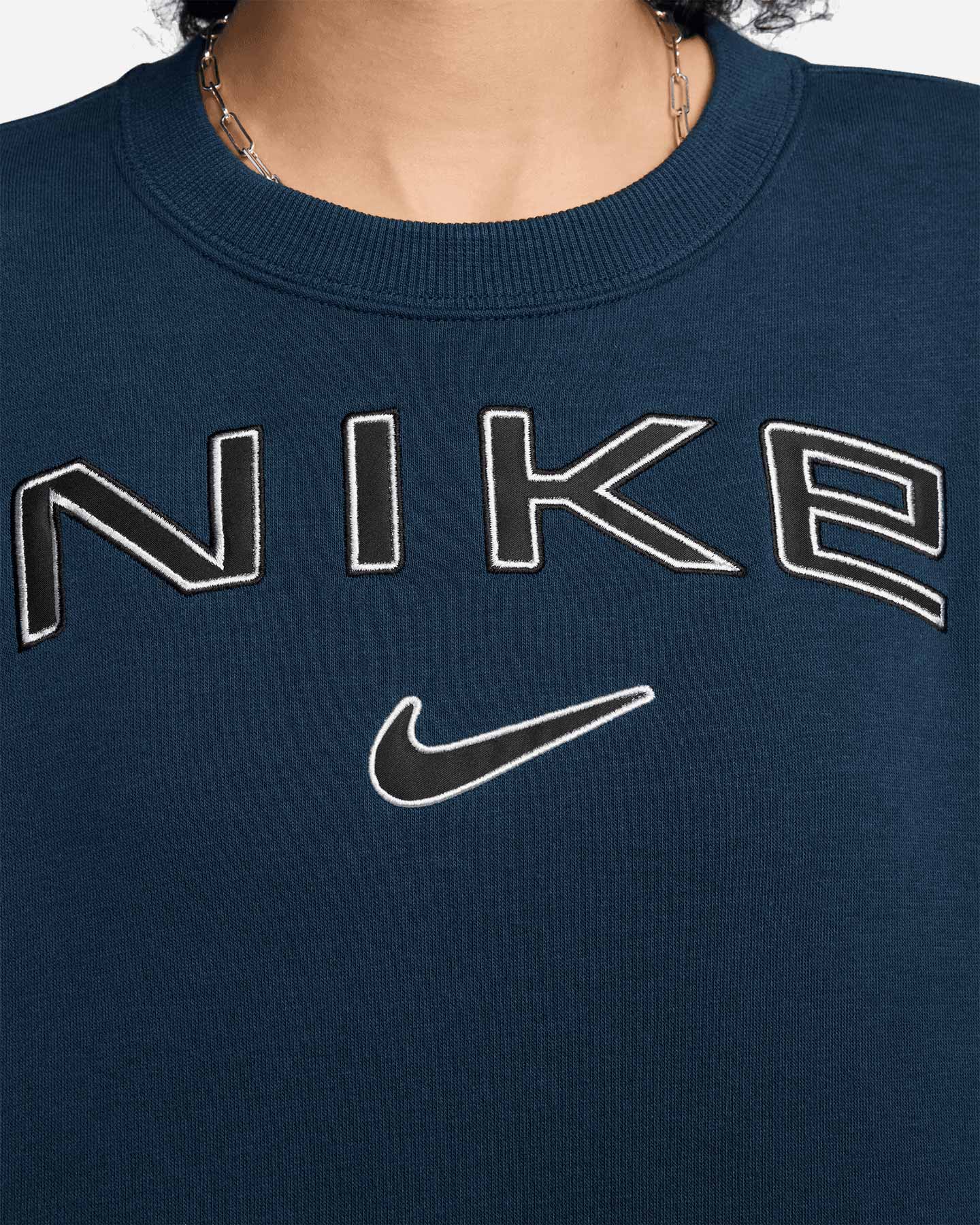 Felpa NIKE CLASSICS PLUS BIG LOGO W - Blu - 4 | Cisalfa Sport