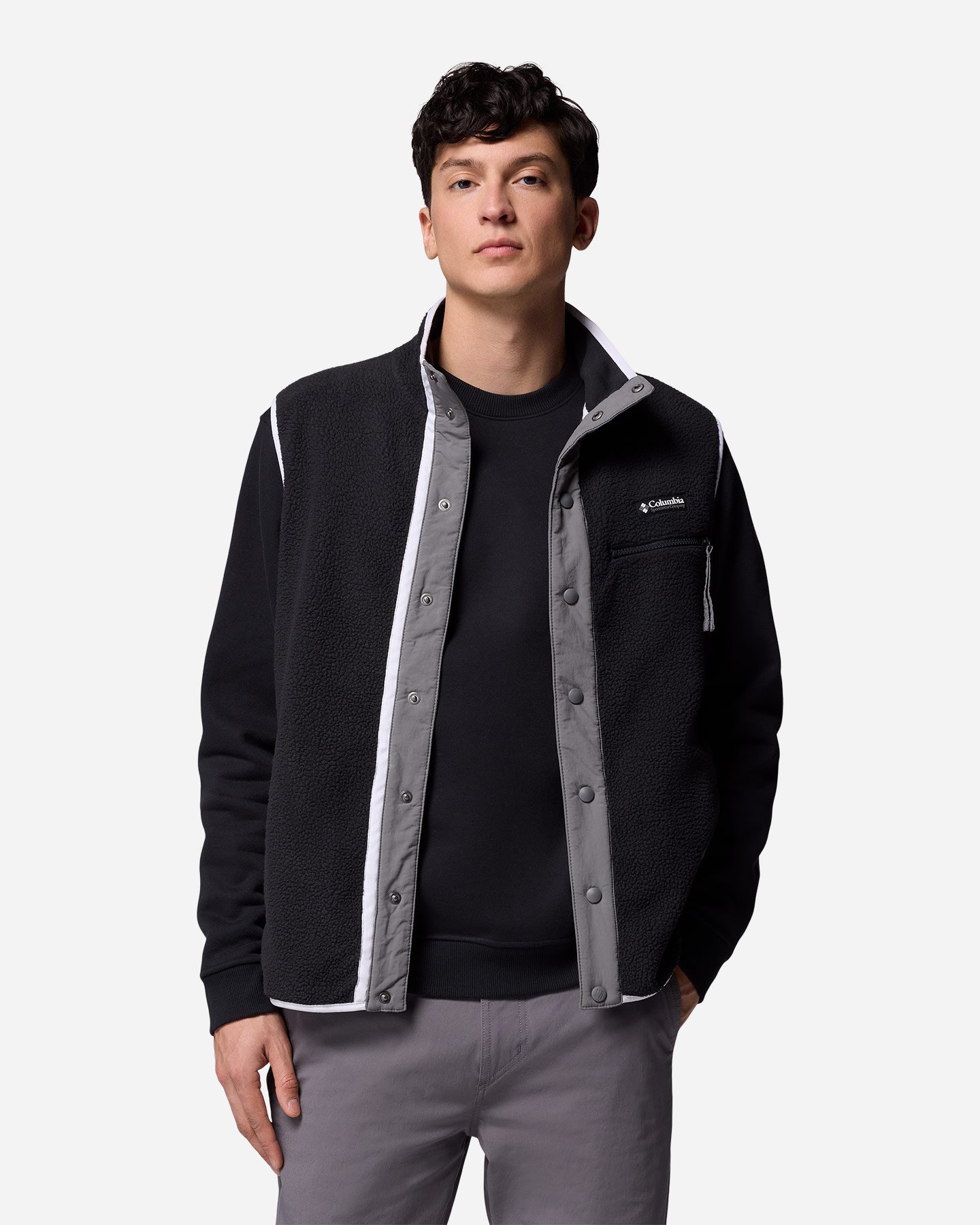 Felpa COLUMBIA HELVETIA M - Nero - 2 | Cisalfa Sport