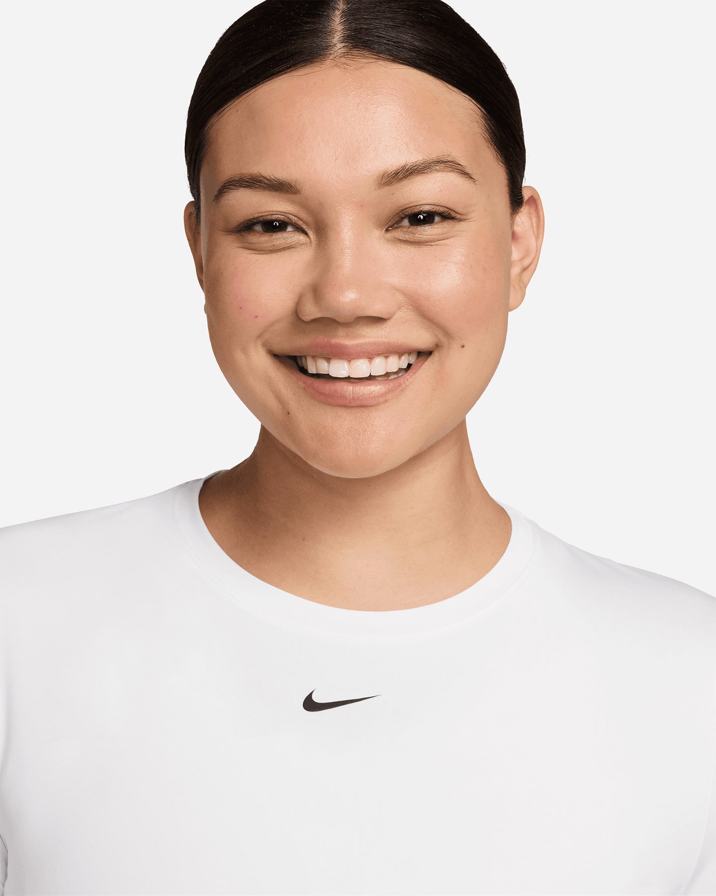 T-shirt training NIKE DRI FIT ONE CLASSIC SMALL LOGO W - Bianco - 2 | Cisalfa Sport