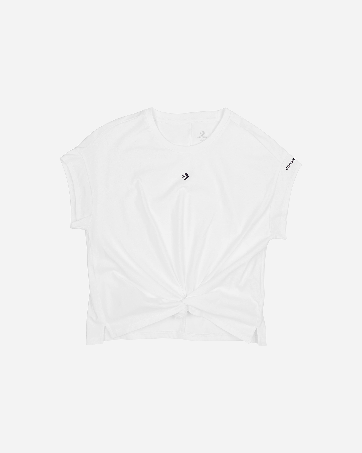 T-shirt CONVERSE WORDMARK TWIST CROP W - Bianco - 0 | Cisalfa Sport