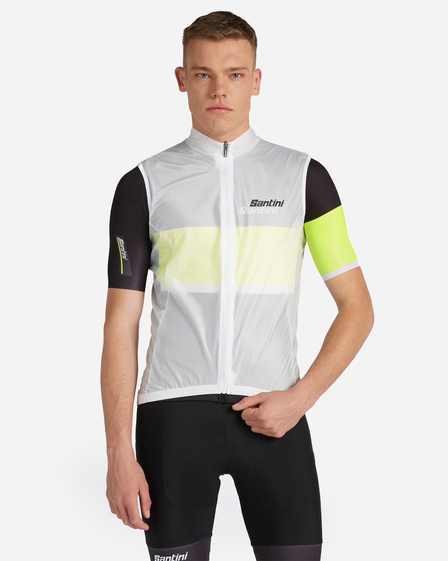 Giacca ciclismo SANTINI ANTI VENTO M - Bianco - 0 | Cisalfa Sport