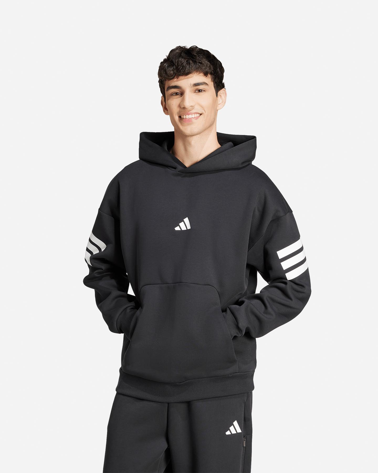 Felpa ADIDAS FUTURE ICONS 3STRIPES M - Nero - 1 | Cisalfa Sport