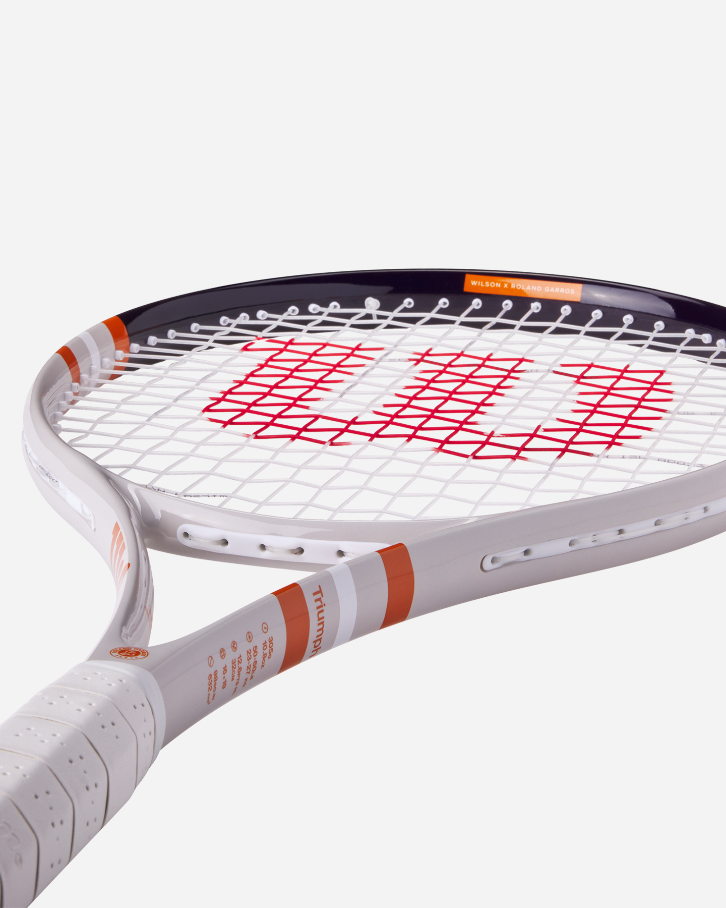 Racchetta tennis WILSON ROLAND GARROS TRIUMPH TNS RKT  - Bianco - 4 | Cisalfa Sport