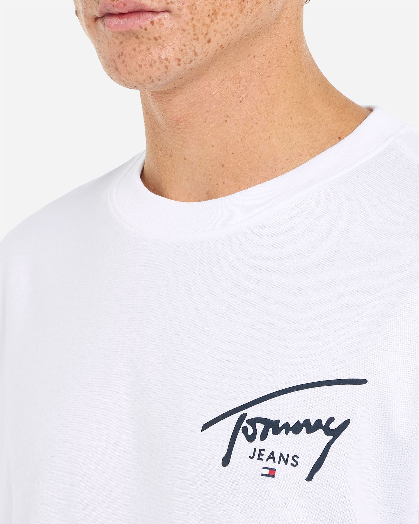 T-shirt TOMMY HILFIGER BACK LOGO SIGNATURE M - Bianco - 4 | Cisalfa Sport