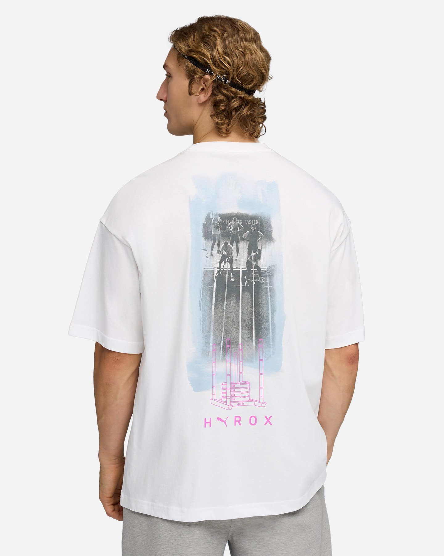 T-shirt training PUMA HYROX GRAPHIC M - Bianco - 3 | Cisalfa Sport