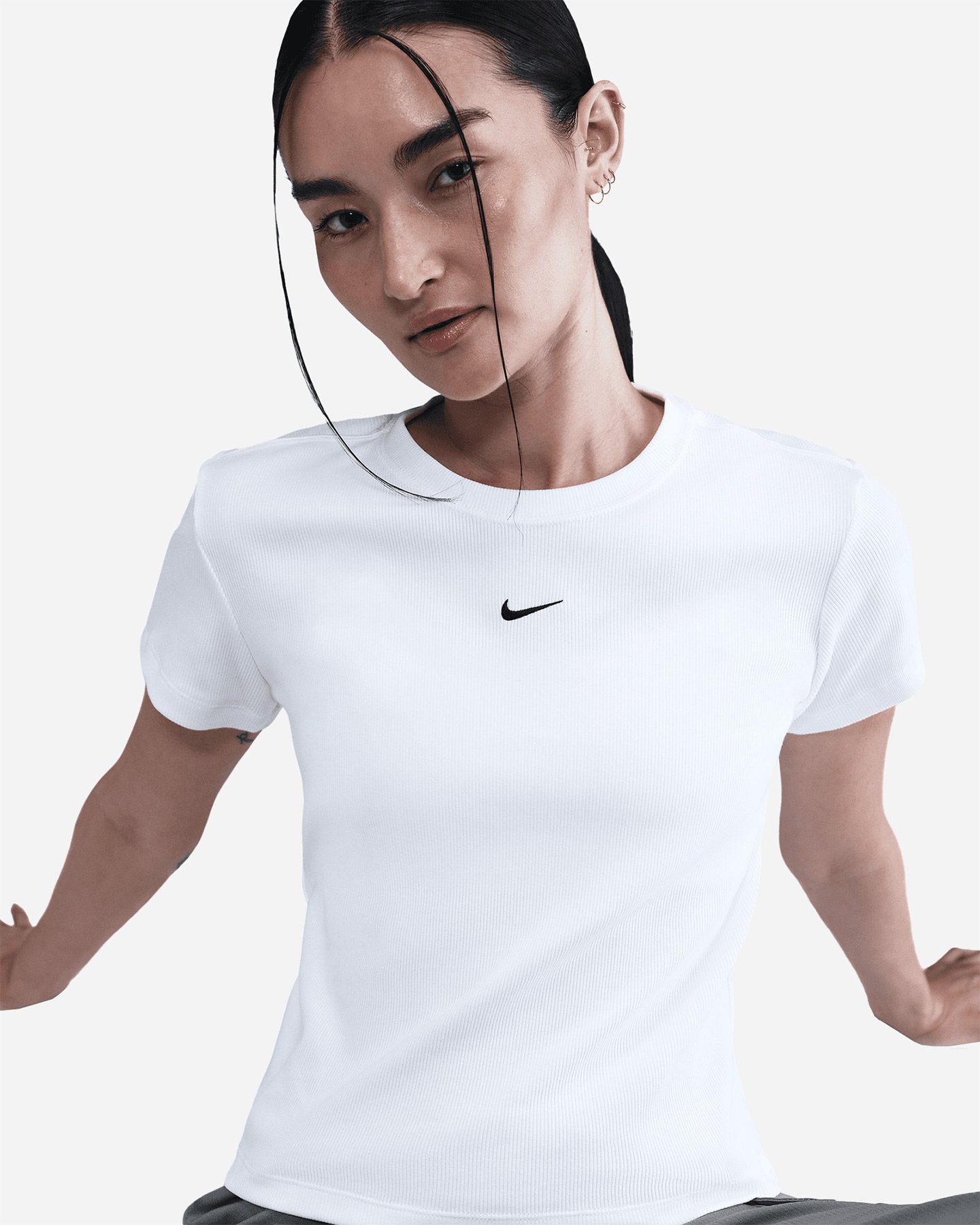 T-shirt NIKE COSTINA SMALL LOGO W - Bianco - 4 | Cisalfa Sport
