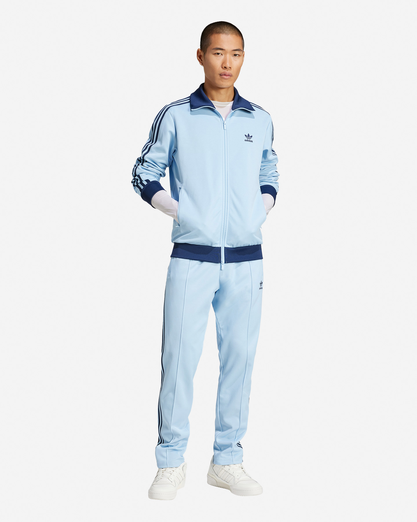 Pantalone ADIDAS BECKENBAUER M - Azzurro - 3 | Cisalfa Sport