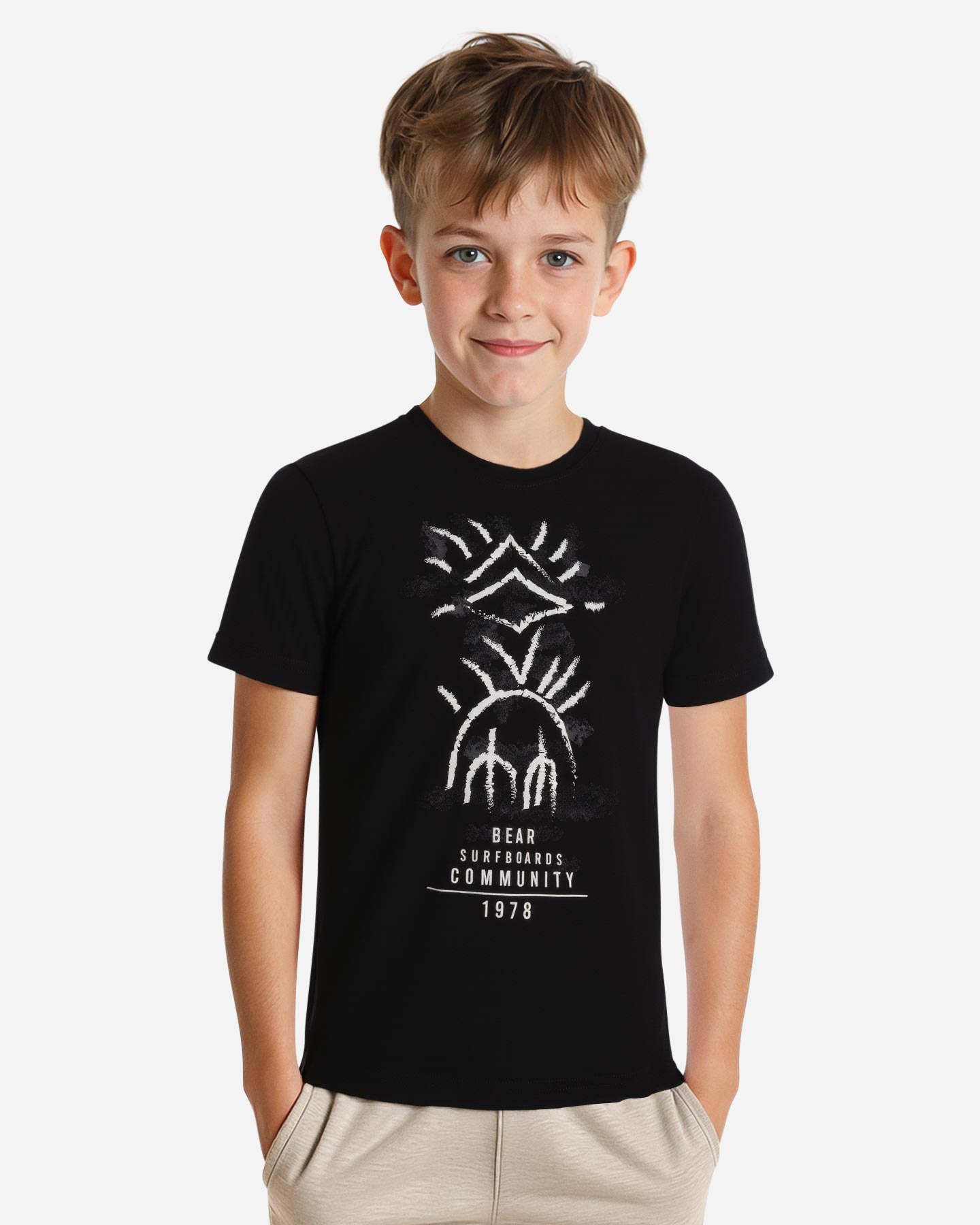 T-shirt BEAR SHORE BREAK JR - Nero - 3 | Cisalfa Sport