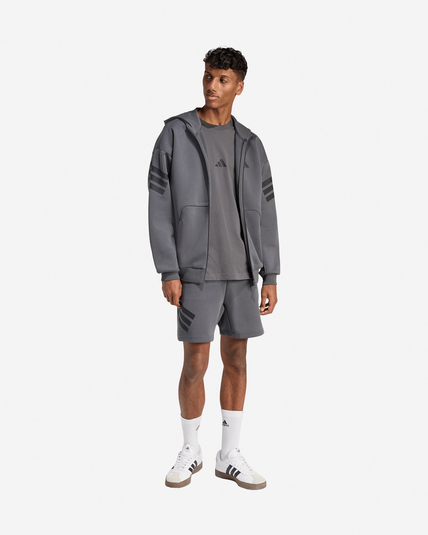 Felpa ADIDAS FUTURE ICONS 3STRIPES M - Grigio - 3 | Cisalfa Sport