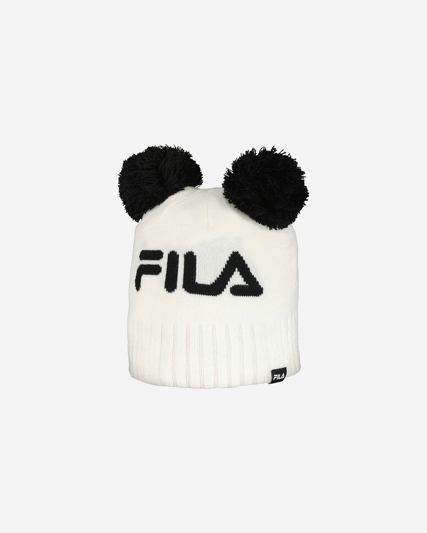 Berretto FILA LOGO DOUBLE PON JR - Bianco - 0 | Cisalfa Sport