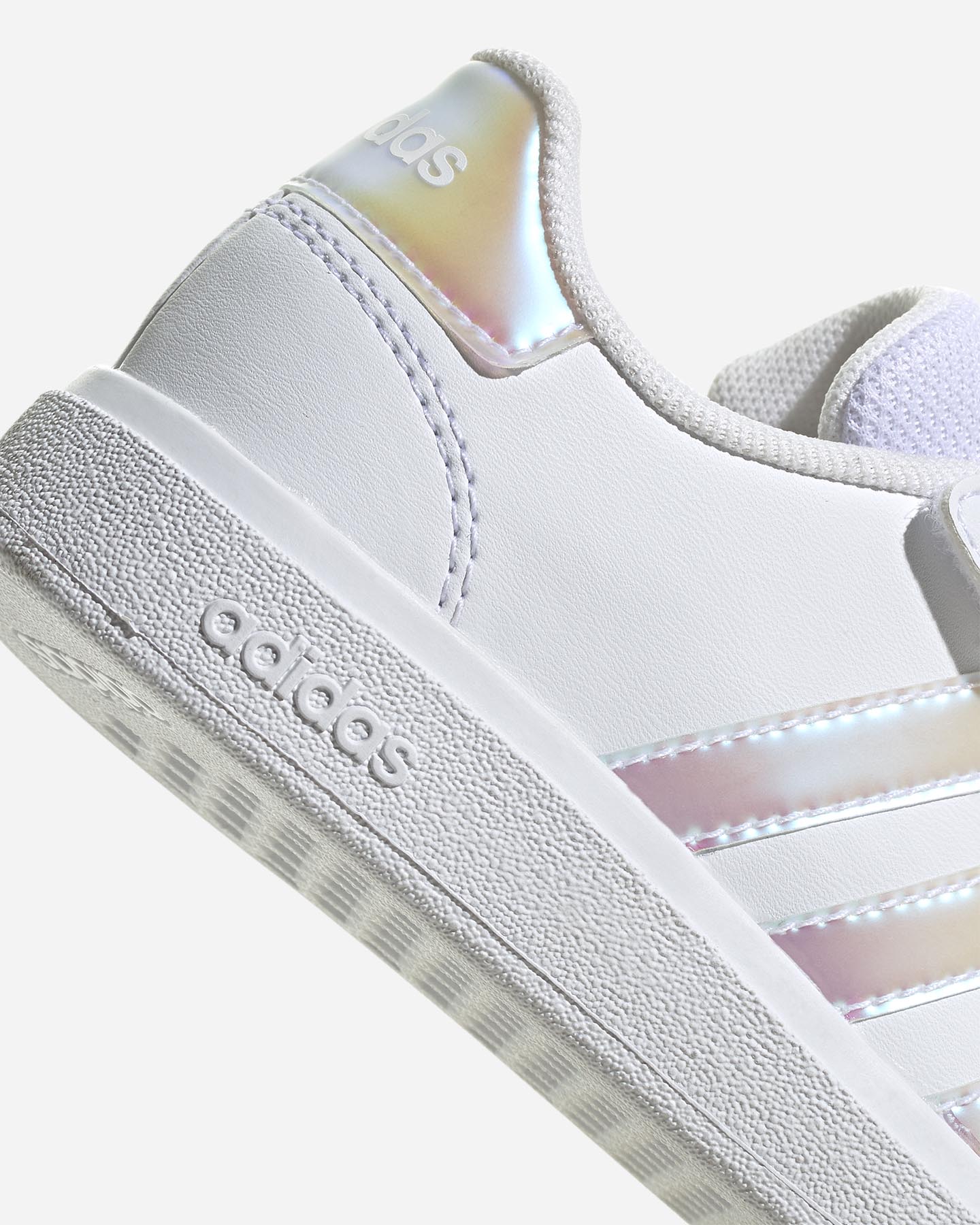 Scarpe sneakers ADIDAS CORE GRAND COURT 2.0 ELASTIC PS JR - Bianco - 5 | Cisalfa Sport