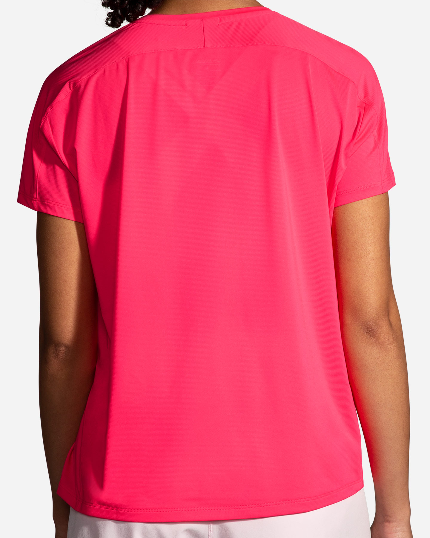 T-shirt running BROOKS SPRINT FREE SHORT SLEEVE 2.0 W - Rosa - 2 | Cisalfa Sport