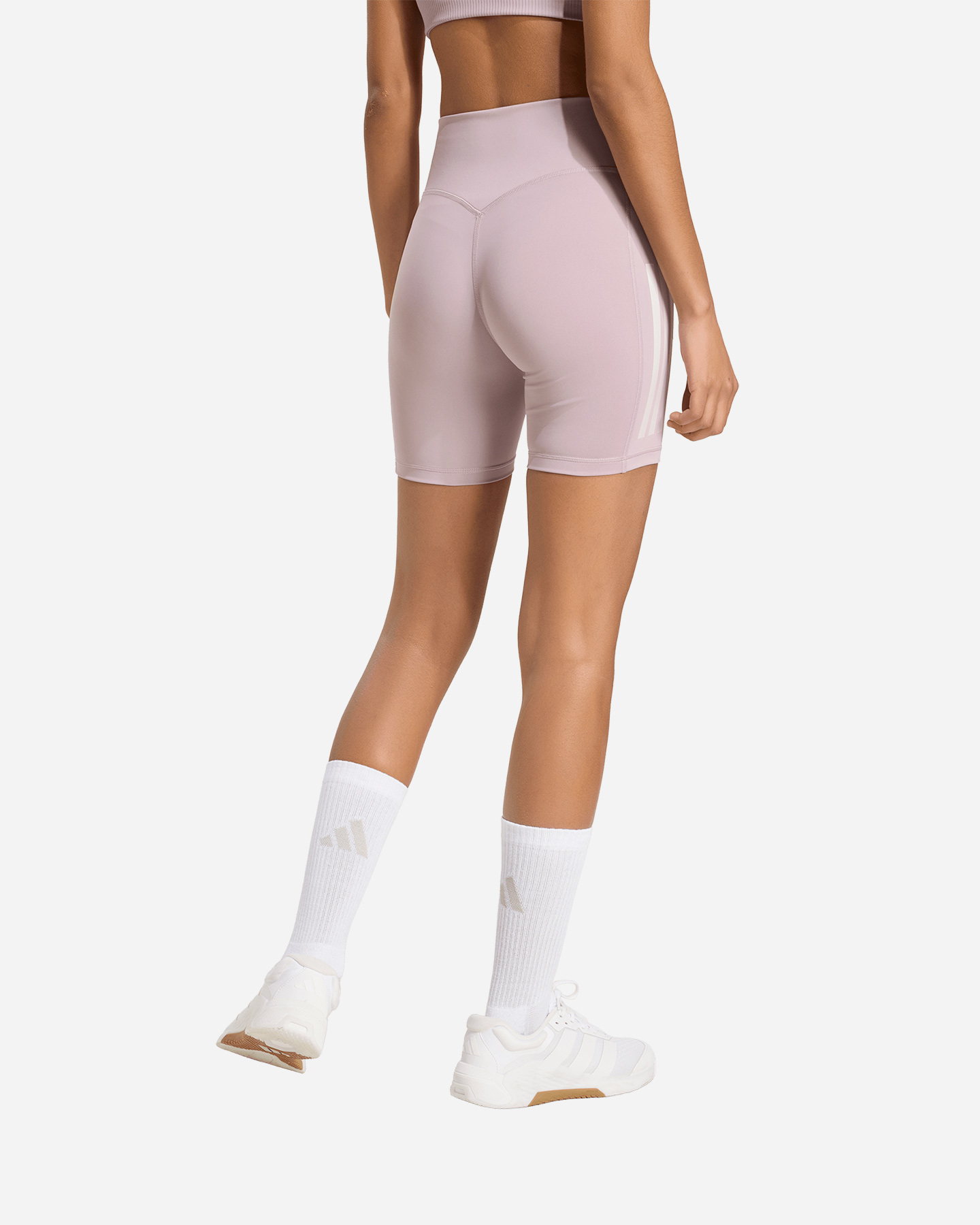 Short training ADIDAS OPTIMEWORKOUT 3STRIPES W - Viola - 3 | Cisalfa Sport