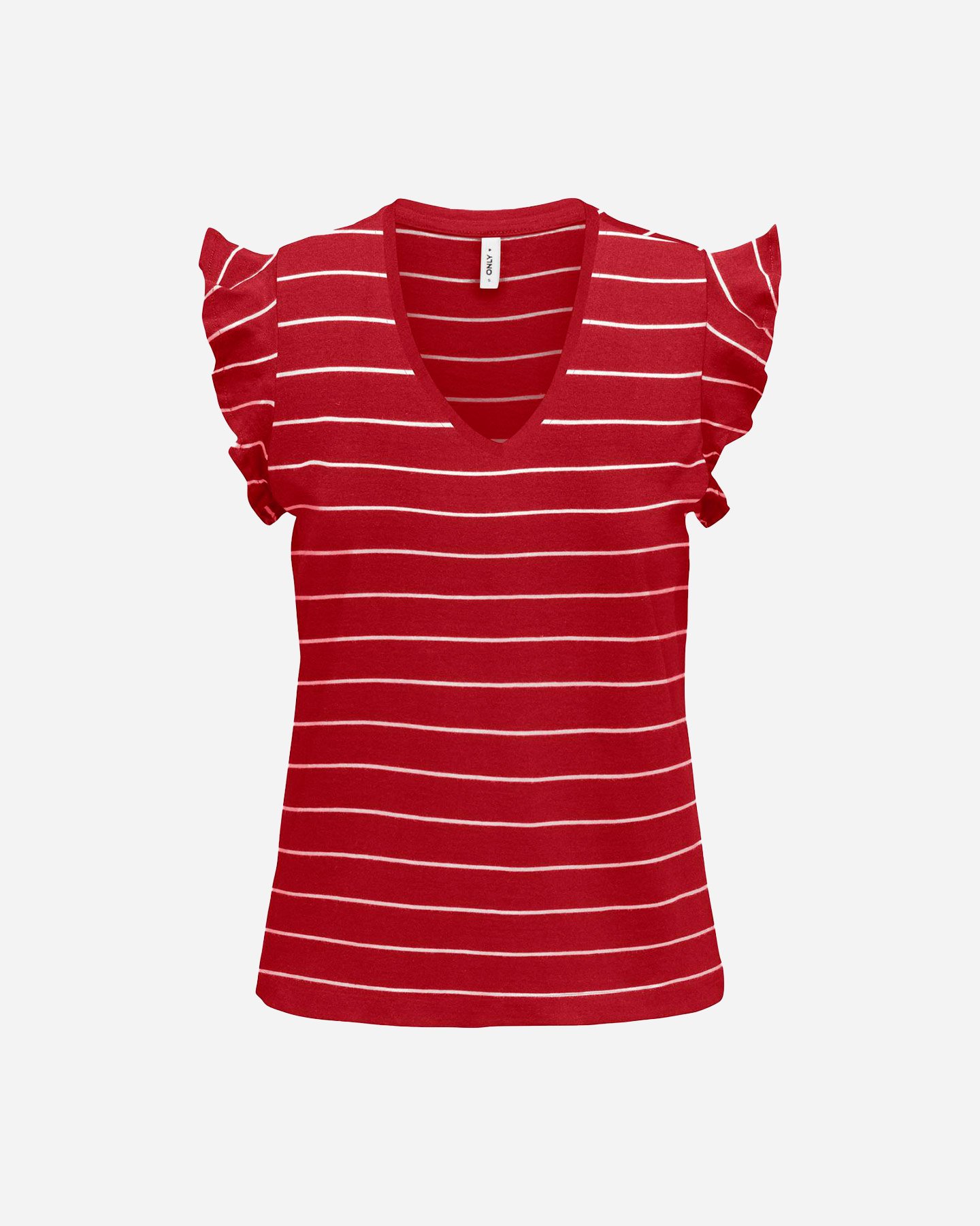 T-shirt ONLY MAY RIGATA W - Rosso - 0 | Cisalfa Sport