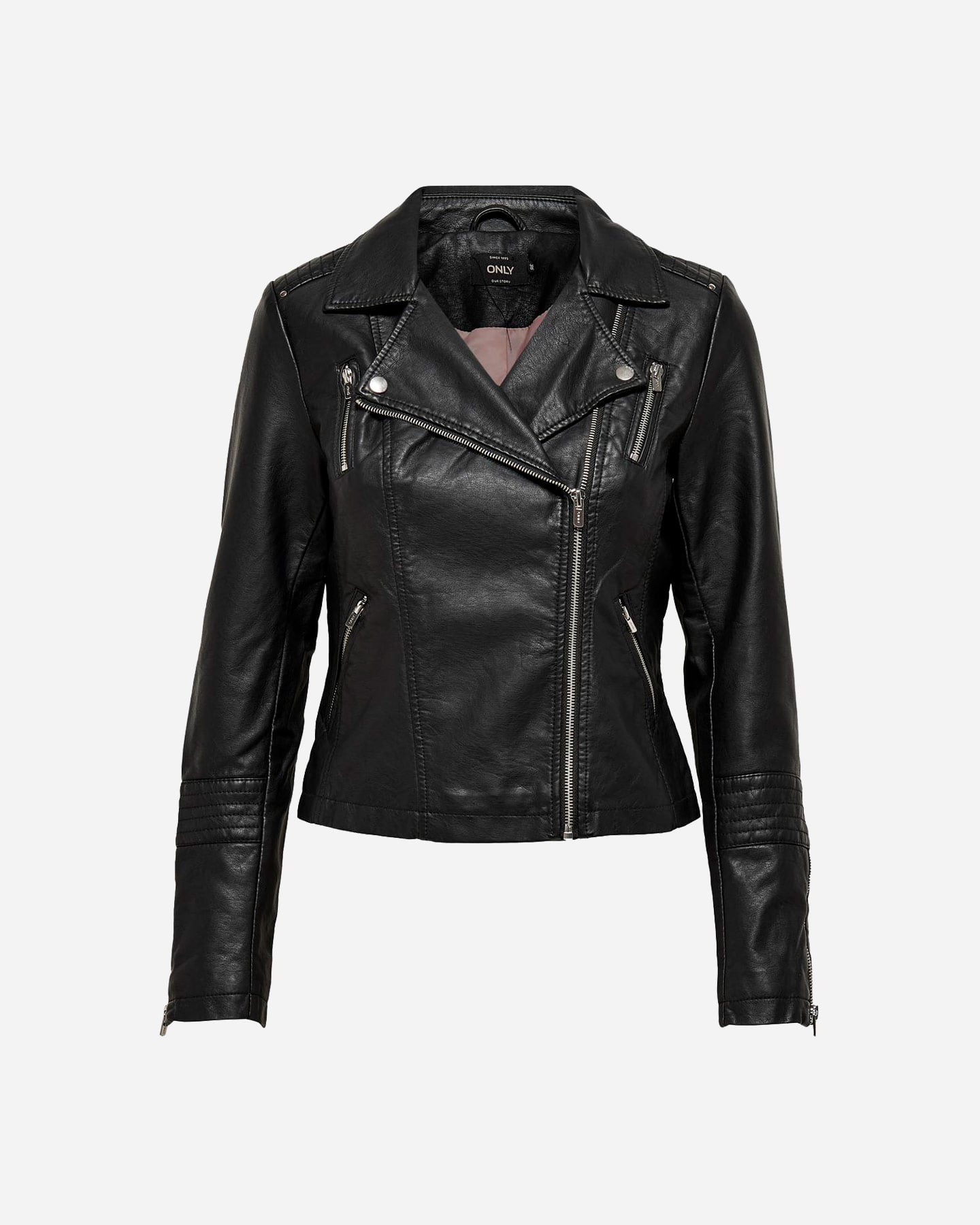 Only Gemma Faux Biker Eco W - Giubbotto - Donna - Nero