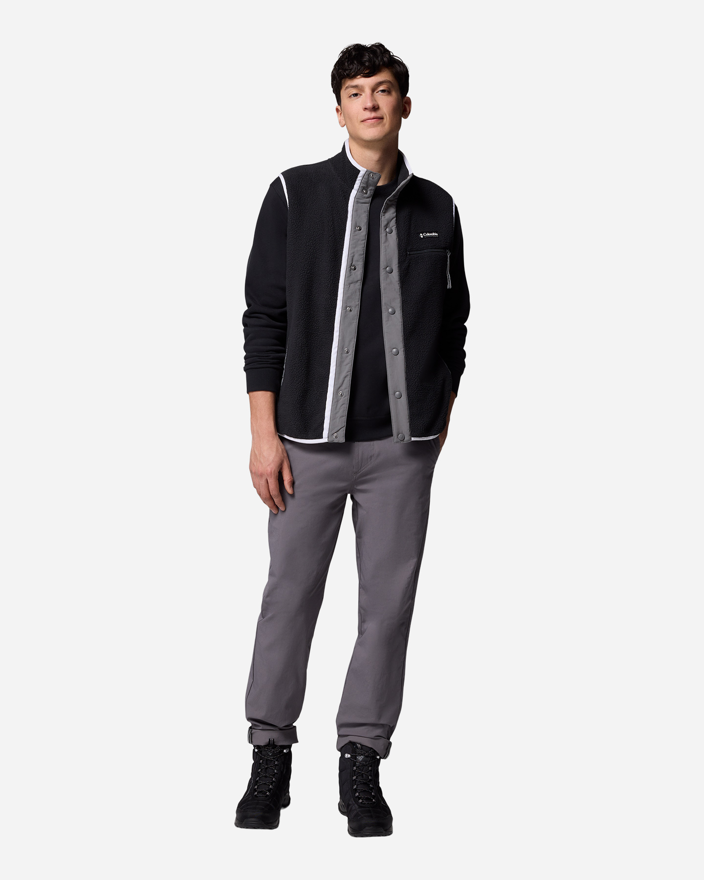 Felpa COLUMBIA HELVETIA M - Nero - 4 | Cisalfa Sport