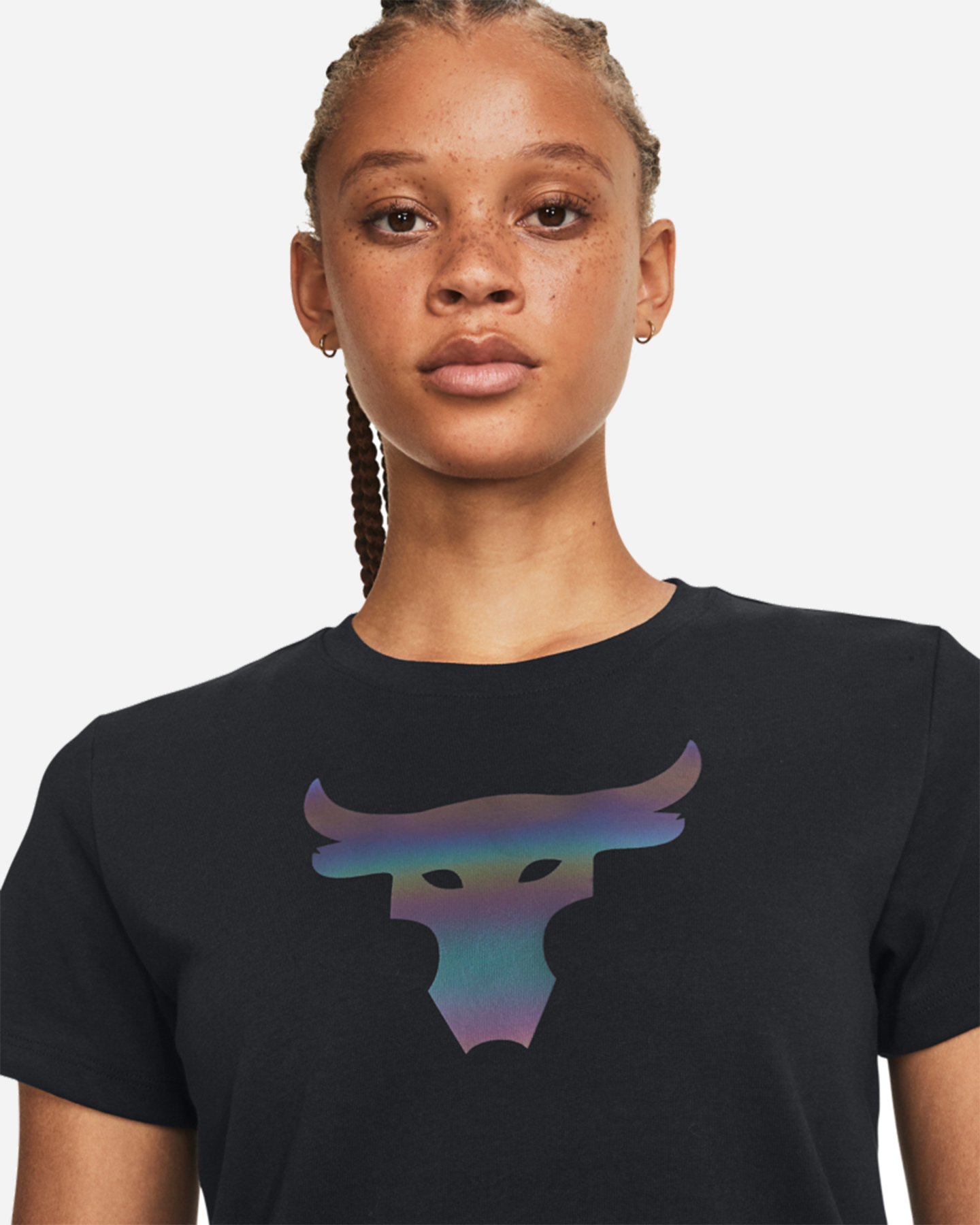 T-shirt UNDER ARMOUR THE ROCK W - Nero - 2 | Cisalfa Sport