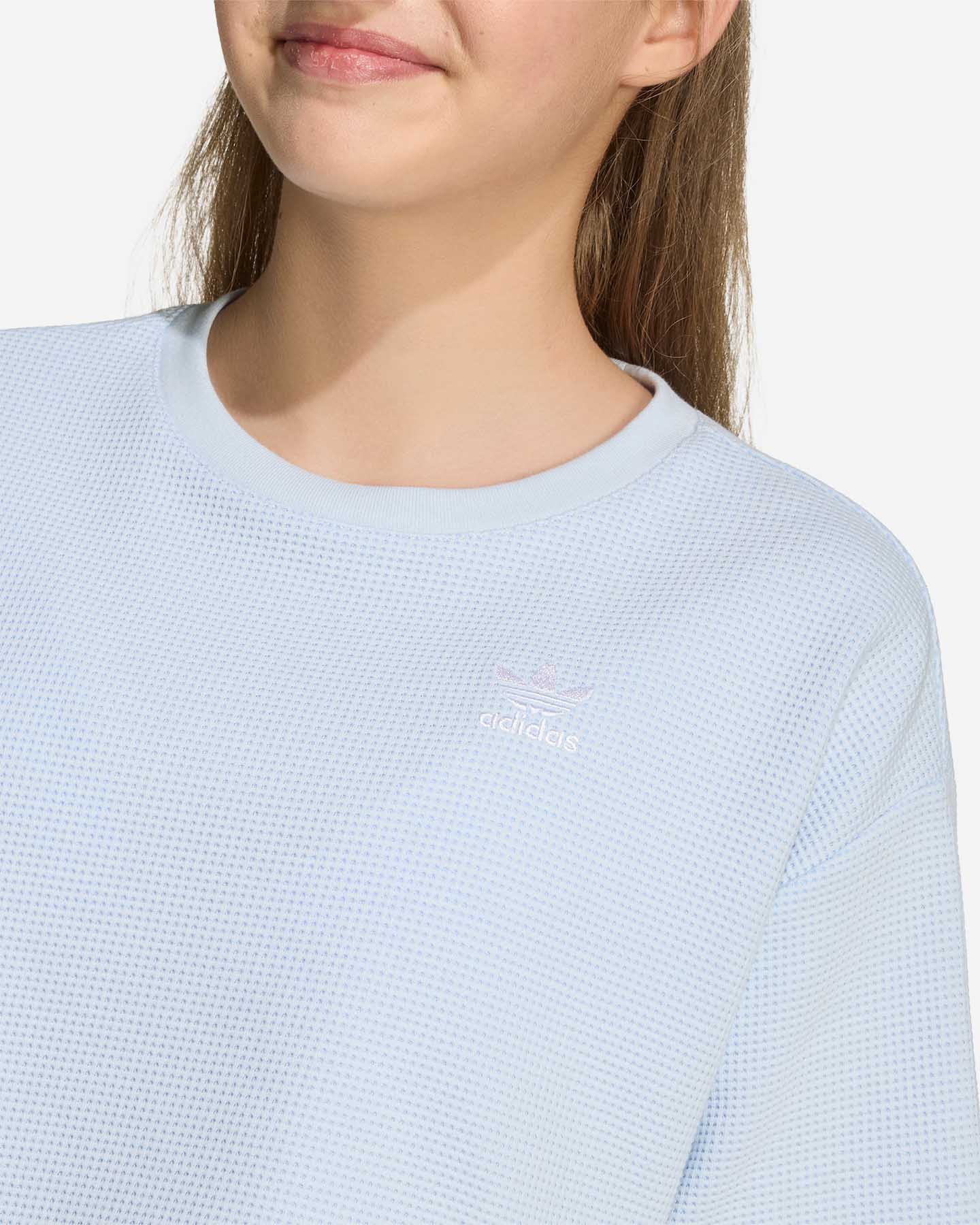 T-shirt ADIDAS WAFFLE JR - Azzurro - 4 | Cisalfa Sport