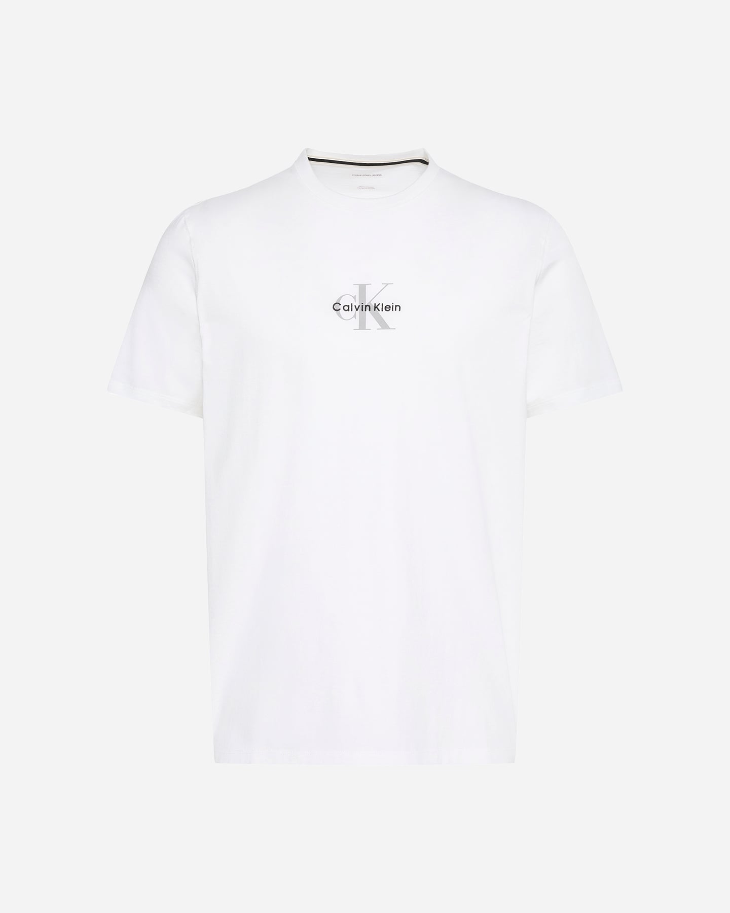 Calvin Klein Jeans Micro Monologo M - T-shirt - Uomo - Bianco