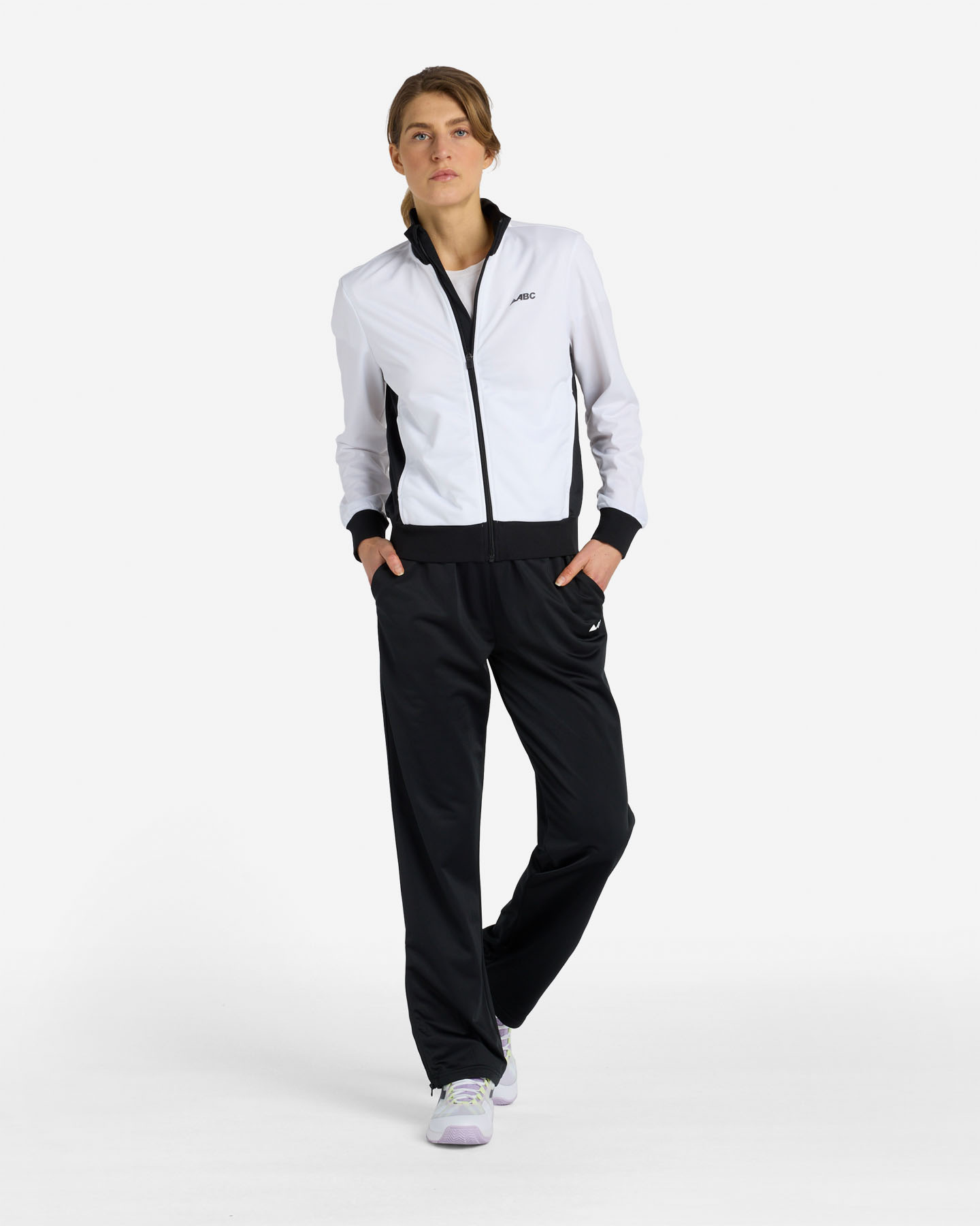 Giacca tennis ABC ESSENTIAL W - Bianco - 3 | Cisalfa Sport