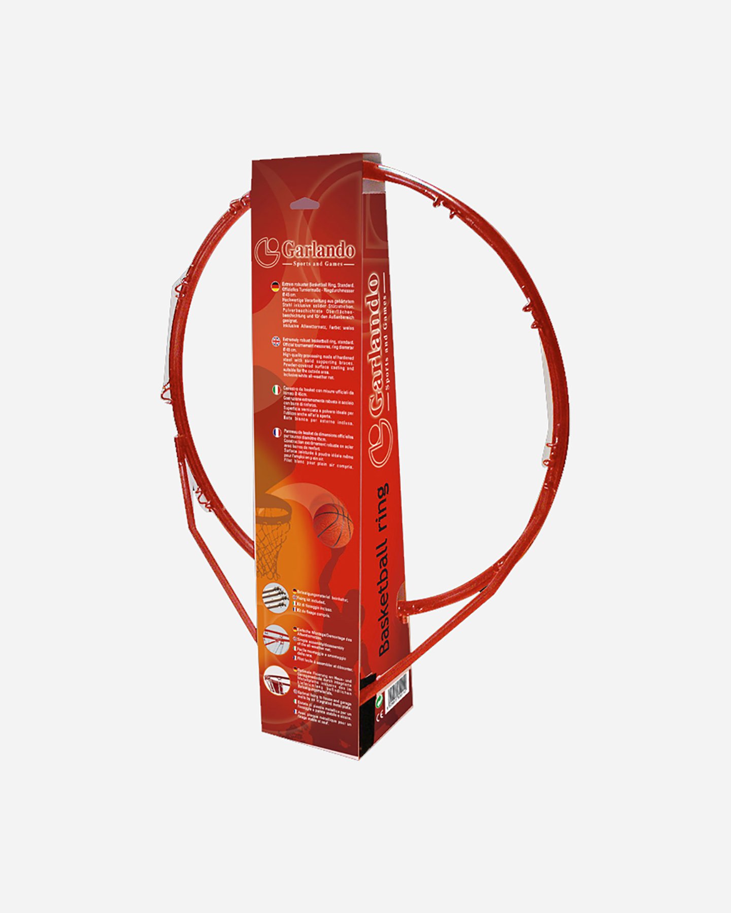 Canestro tabellone basket GARLANDO CANESTRO - Rosso - 0 | Cisalfa Sport