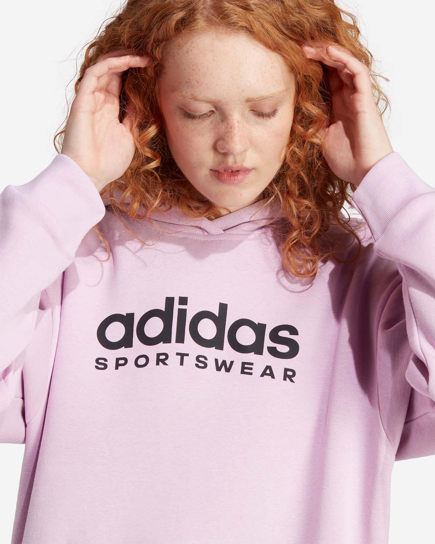 Felpa ADIDAS BIG LOGO W - Lilla - 4 | Cisalfa Sport