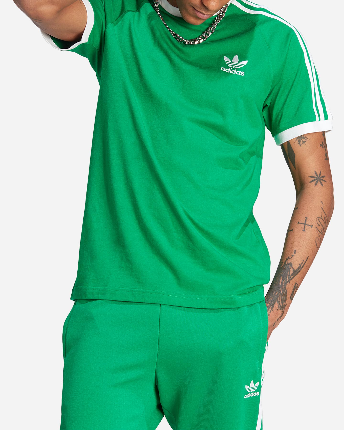 T-shirt ADIDAS 3STRIPES M - Verde - 3 | Cisalfa Sport