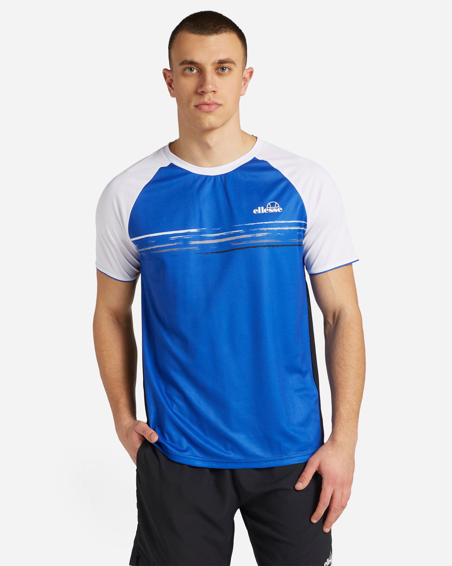 T-shirt tennis ELLESSE FIVE STRIPES M - Blu - 0 | Cisalfa Sport