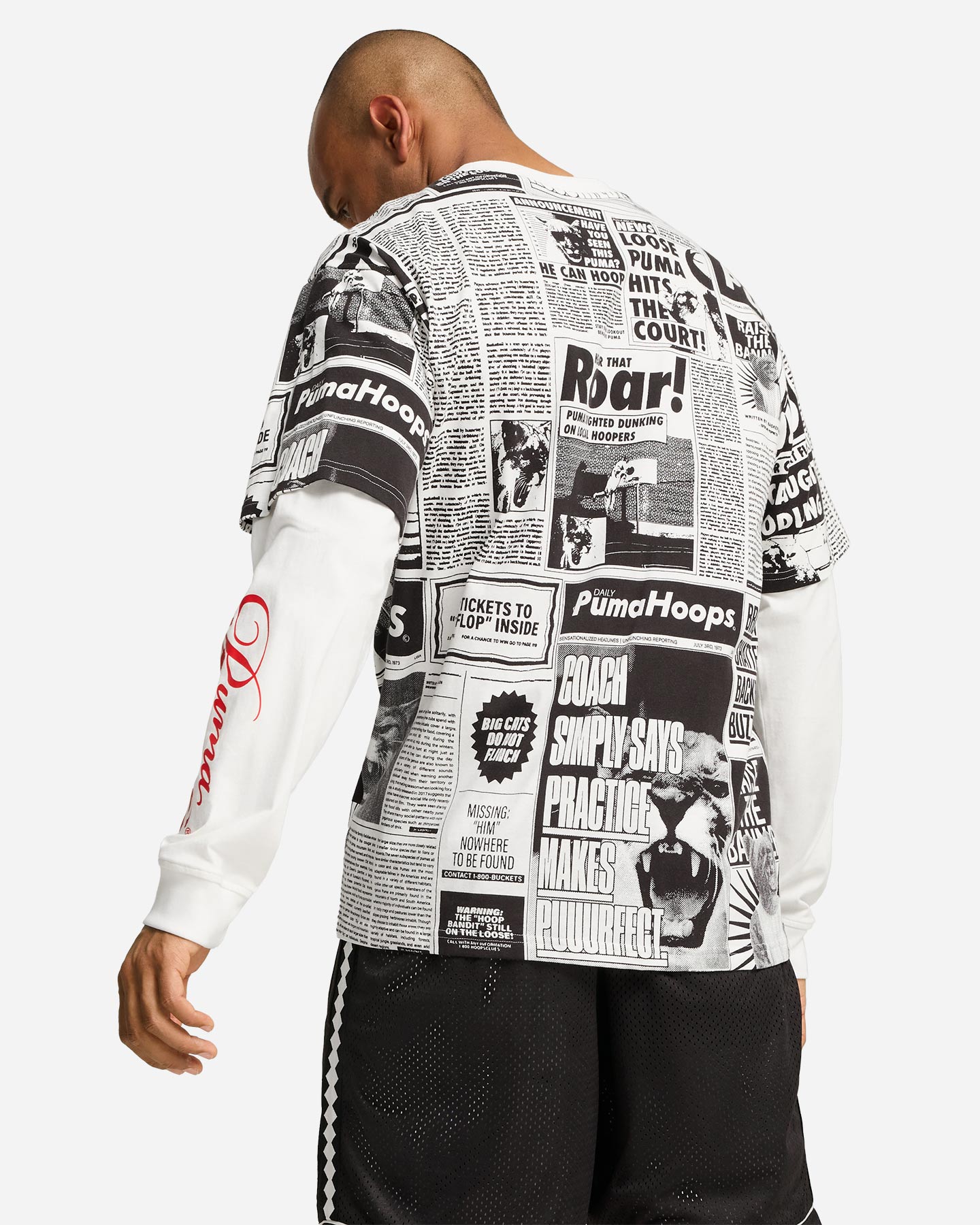 T-shirt PUMA MEDIA DAY M - Bianco - 4 | Cisalfa Sport