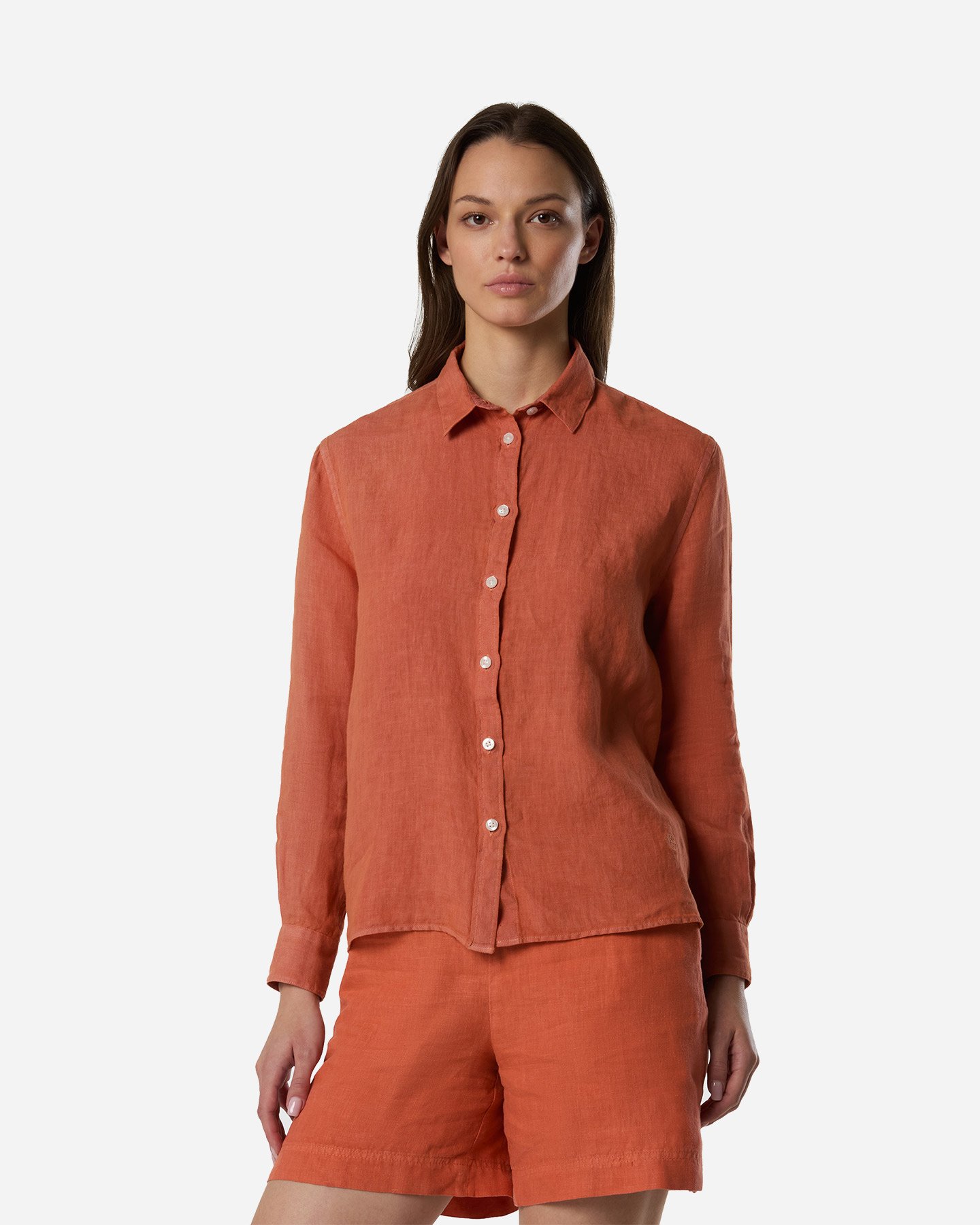 Camicia NORTH SAILS LINO W - Arancione - 1 | Cisalfa Sport