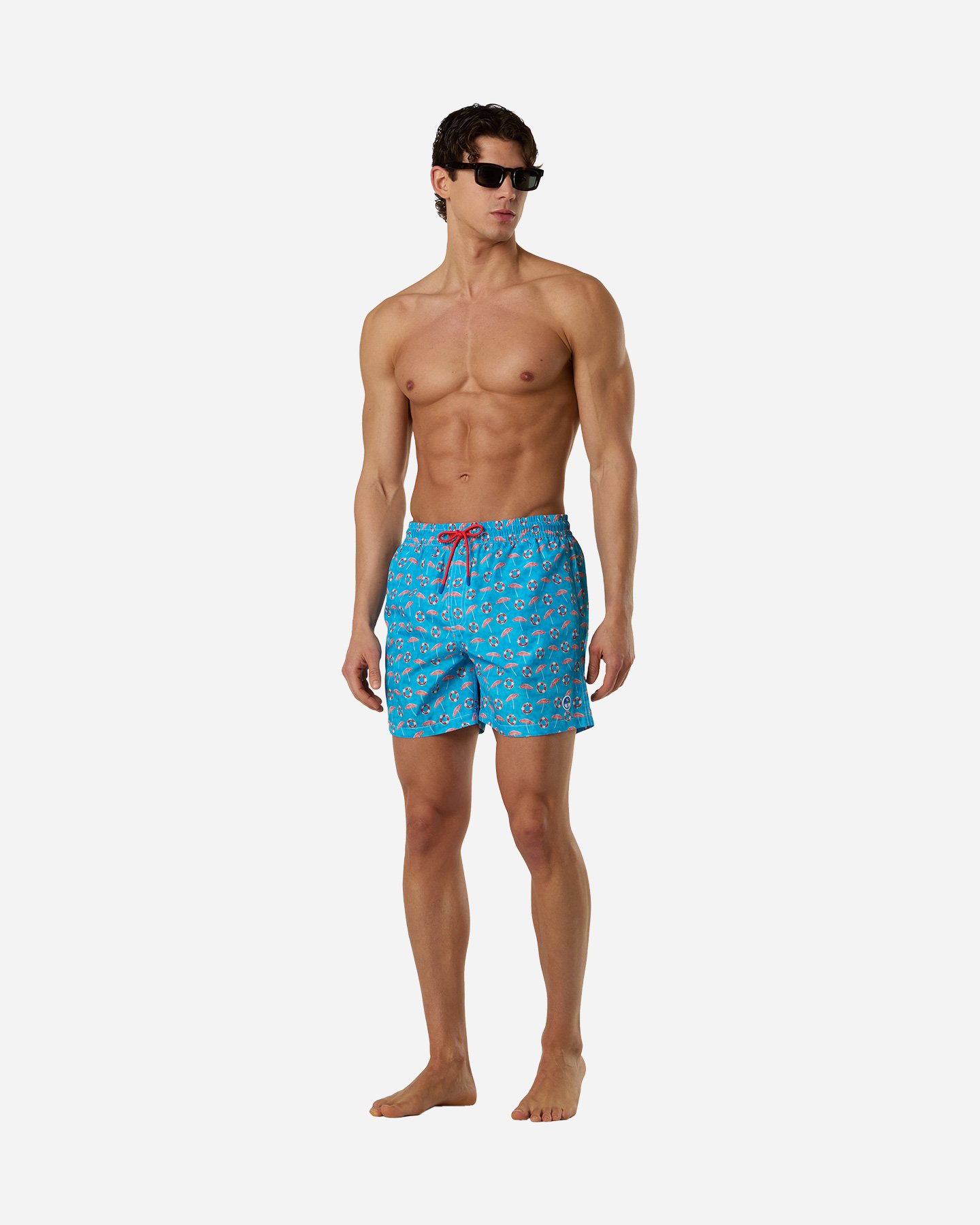 Boxer mare NORTH SAILS STRIPED PALMS M - Azzurro - 3 | Cisalfa Sport