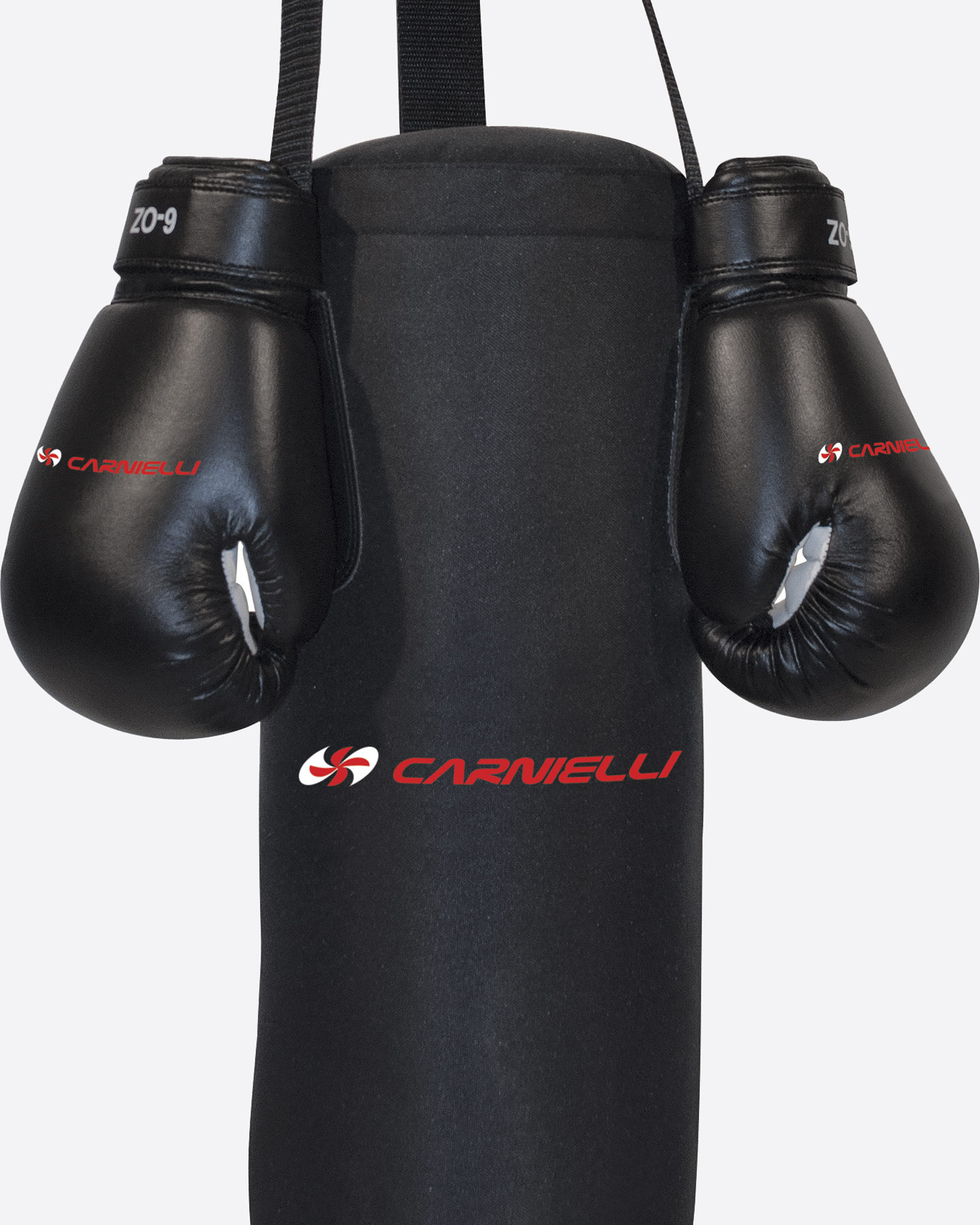 Sacco boxe CARNIELLI SET SACCO BOXE 5 KG+GUANTI JR - Nero - 1 | Cisalfa Sport