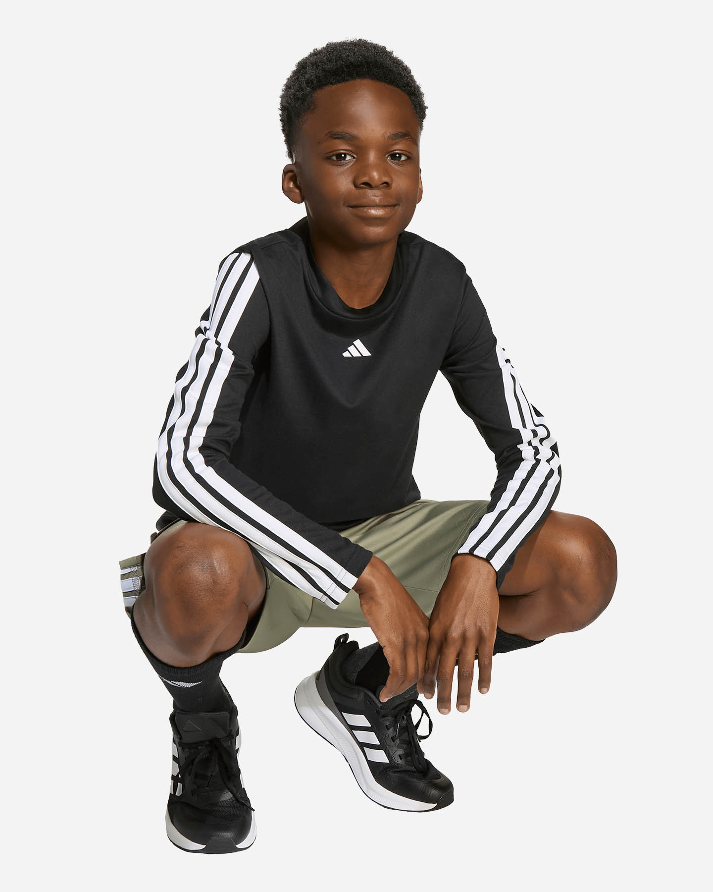 T-shirt ADIDAS 3STRIPES JR - Nero - 5 | Cisalfa Sport