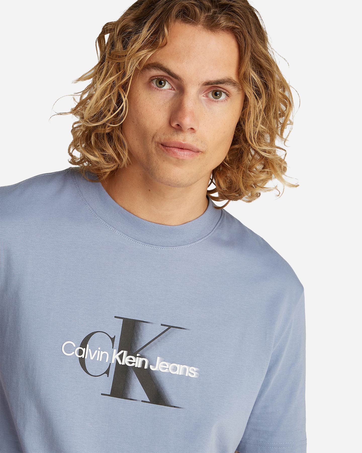 T-shirt CALVIN KLEIN JEANS MONOLOGO SHIFT M - Blu - 5 | Cisalfa Sport