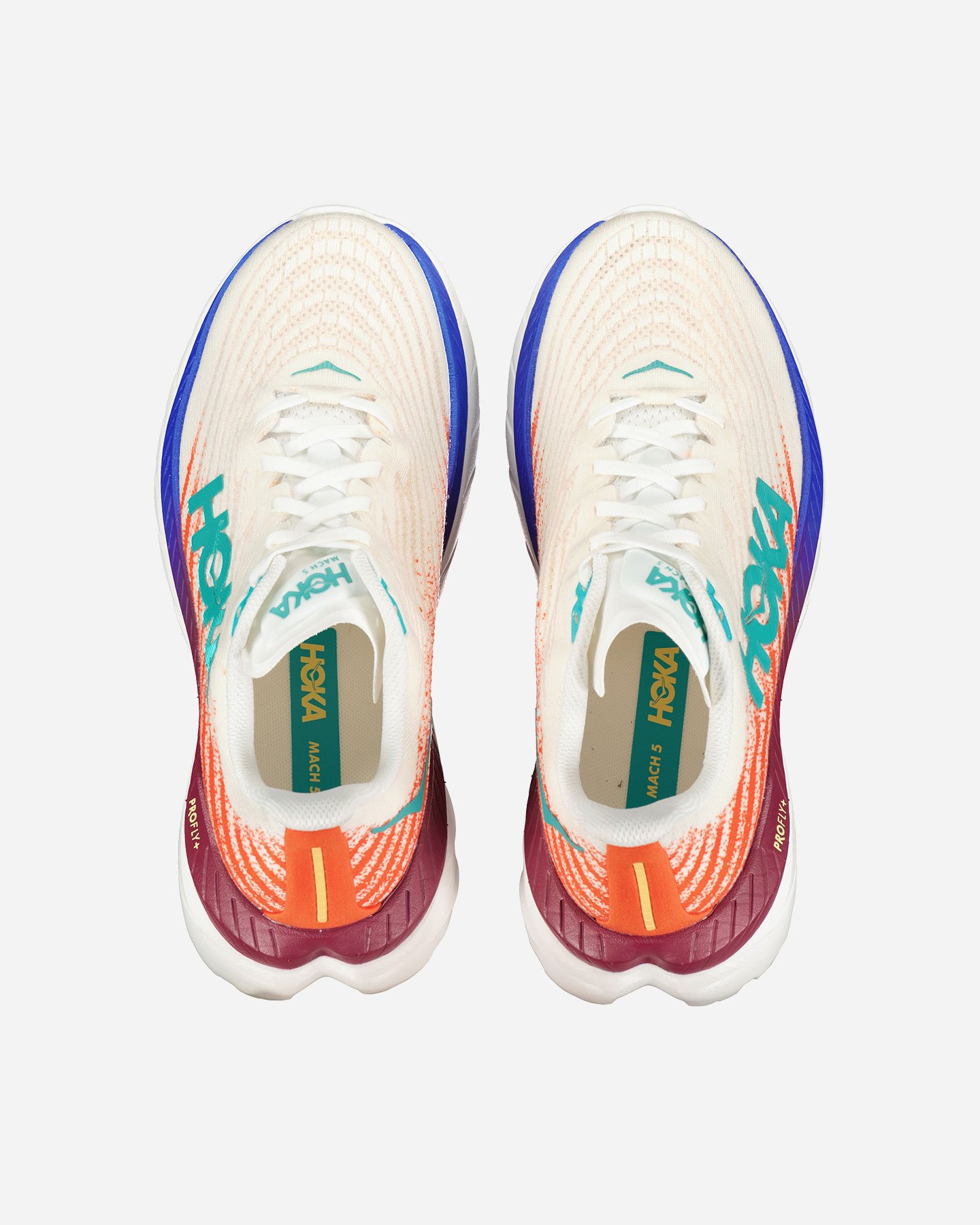 Scarpe running HOKA MACH 5 WIDE M - Bianco - 3 | Cisalfa Sport