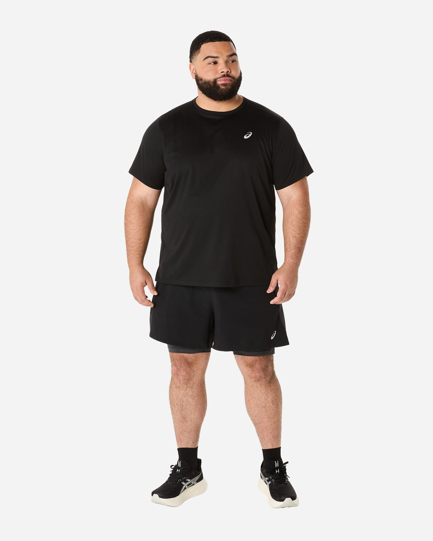 Short running ASICS ROAD 2IN1 5IN M - Nero - 2 | Cisalfa Sport