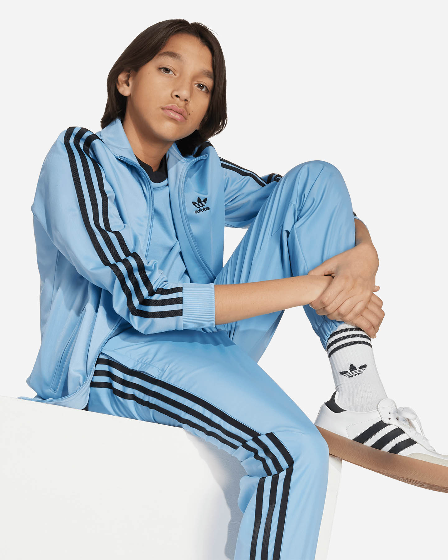 Felpa ADIDAS FIREBIRD JR - Blu - 5 | Cisalfa Sport