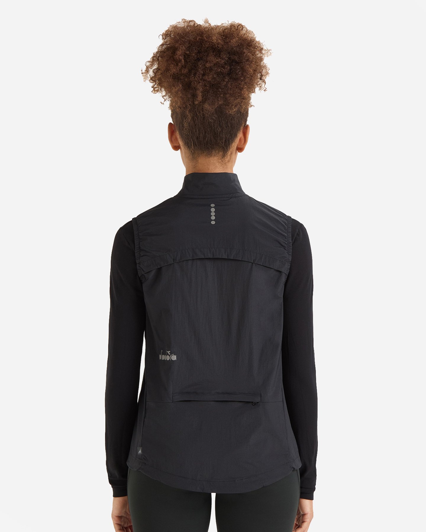 Giacca running DIADORA PACKABLE VEST W - Nero - 1 | Cisalfa Sport