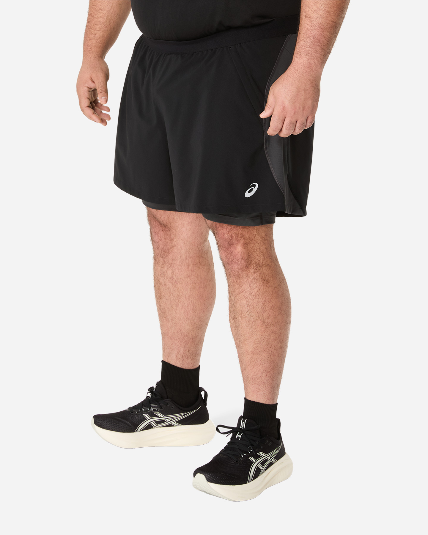 Short running ASICS ROAD 2IN1 5IN M - Nero - 2 | Cisalfa Sport