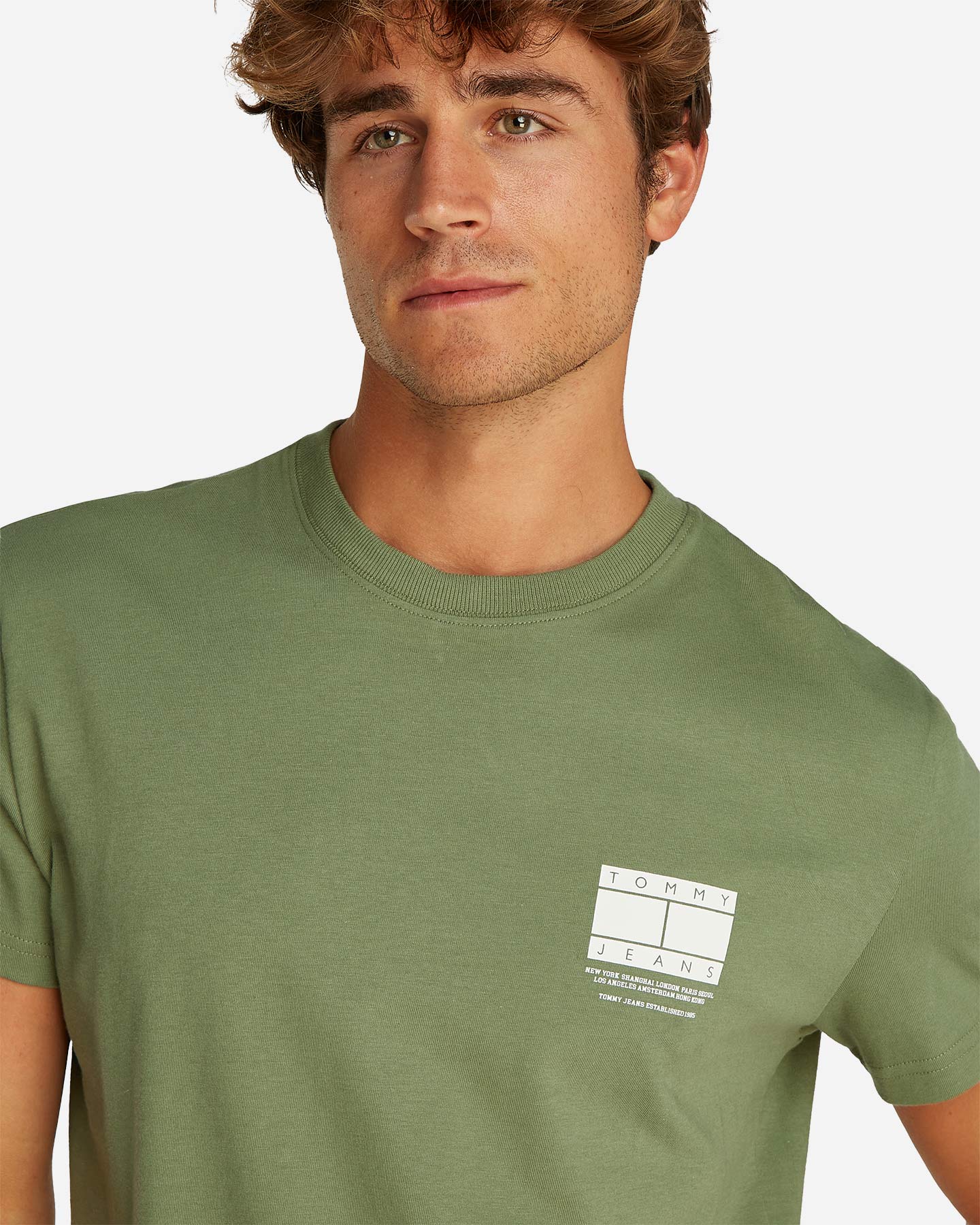 T-shirt TOMMY HILFIGER SMALL LOGO FLAG M - Verde - 5 | Cisalfa Sport