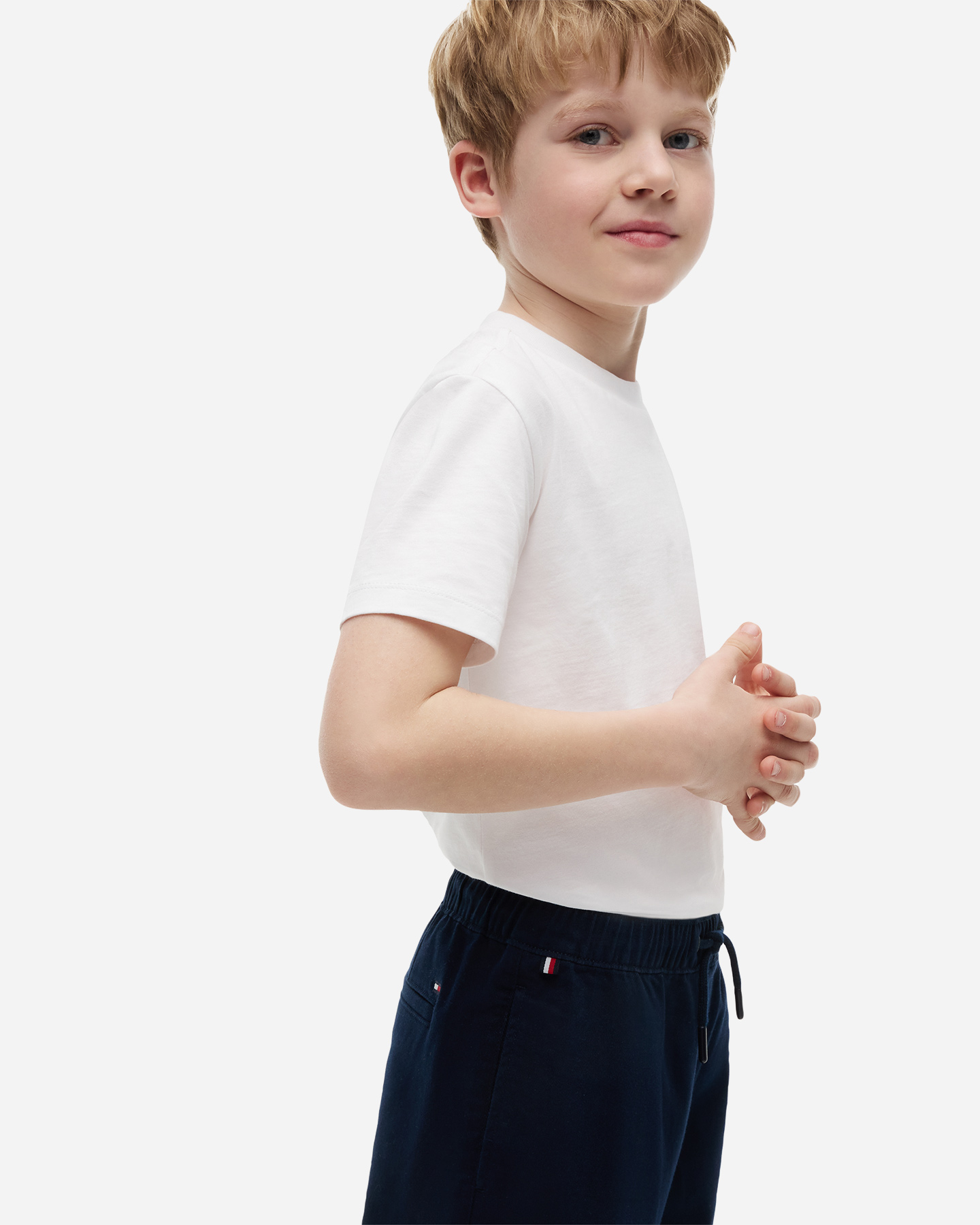 Pantalone TOMMY HILFIGER SOFT TWILL PULL ON JR - Blu - 3 | Cisalfa Sport