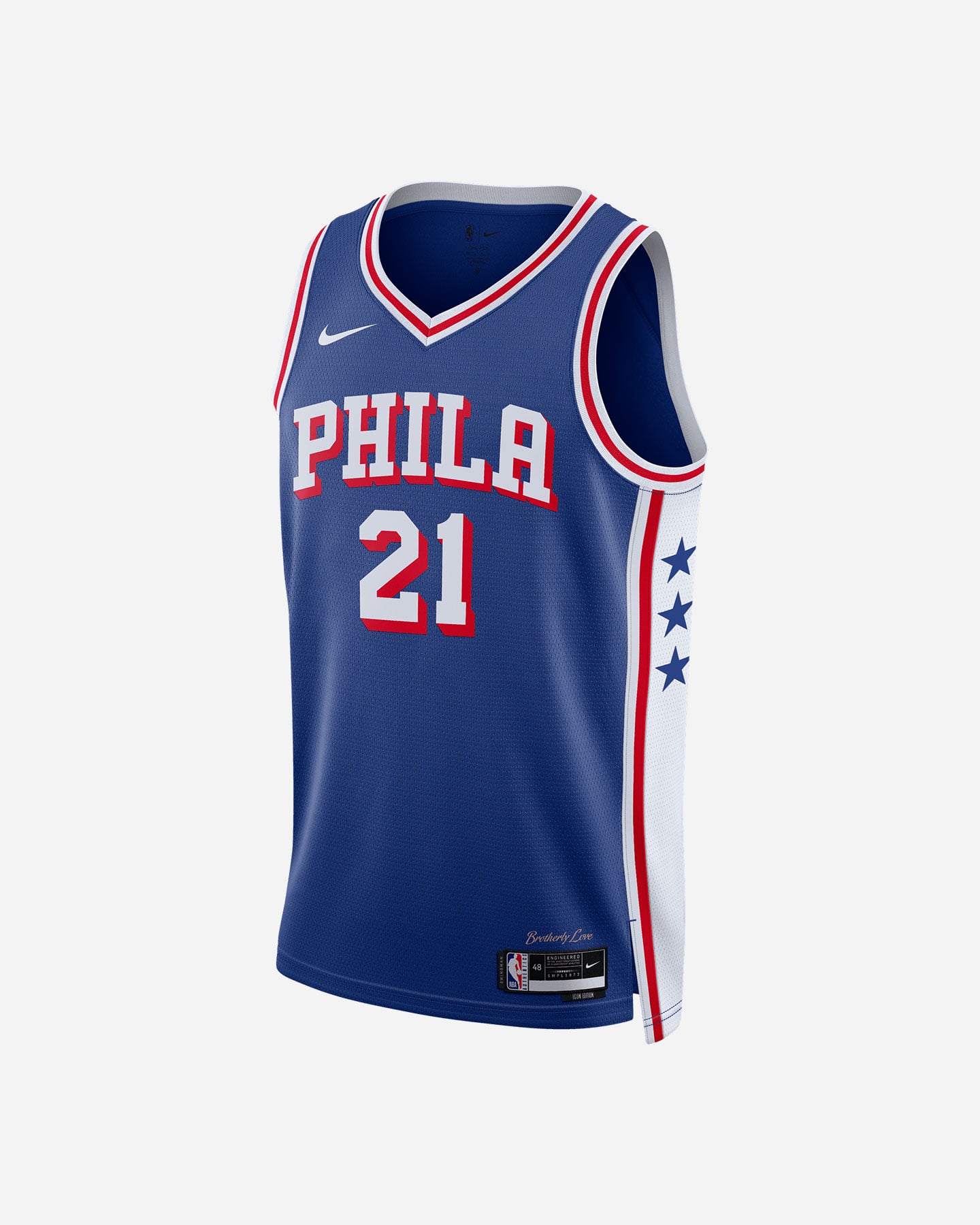 Canotta basket NIKE JOEL EMBIID PHILADELPHIA 76E ICON M - Blu - 0 | Cisalfa Sport