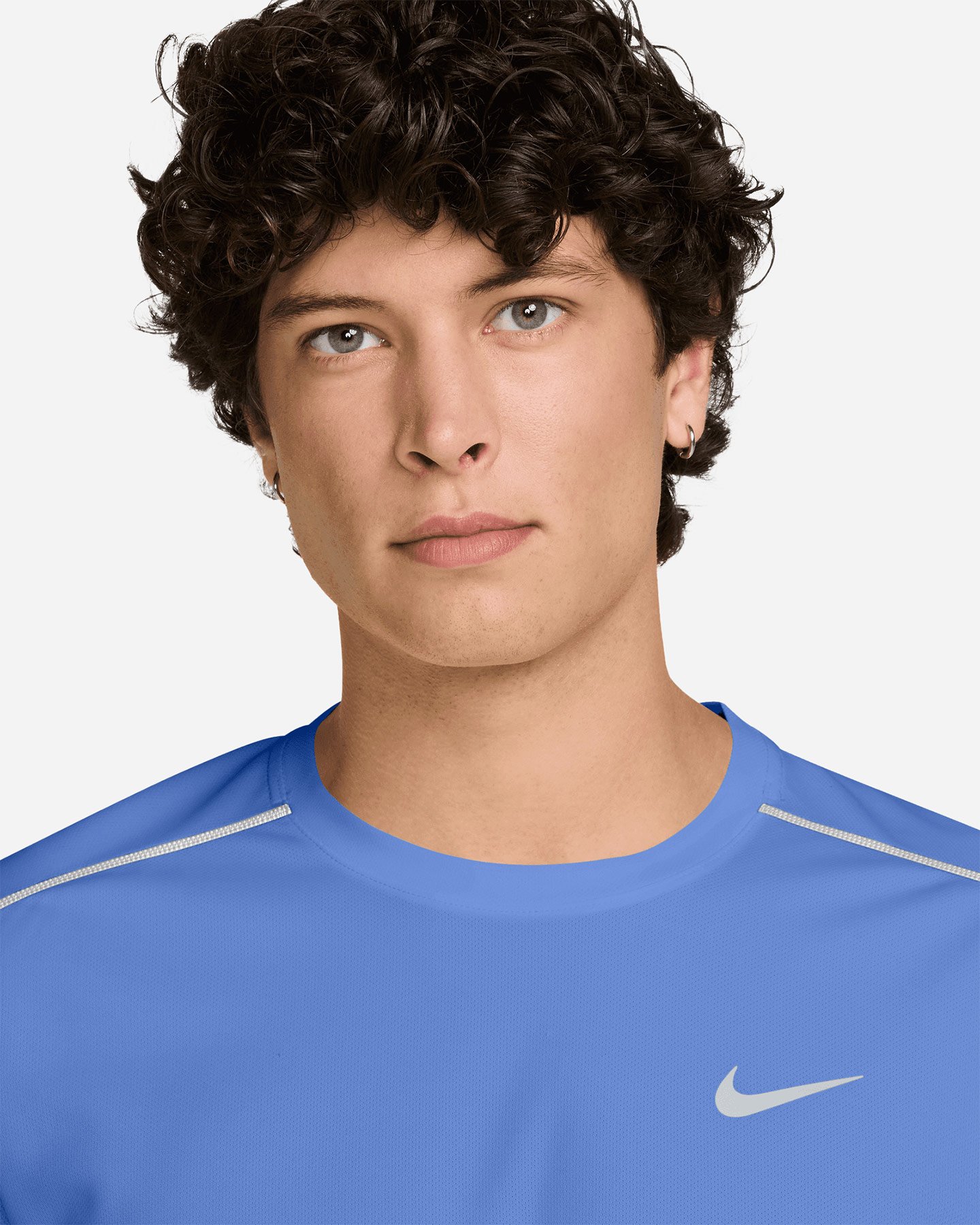 T-shirt running NIKE MILER M - Blu - 2 | Cisalfa Sport