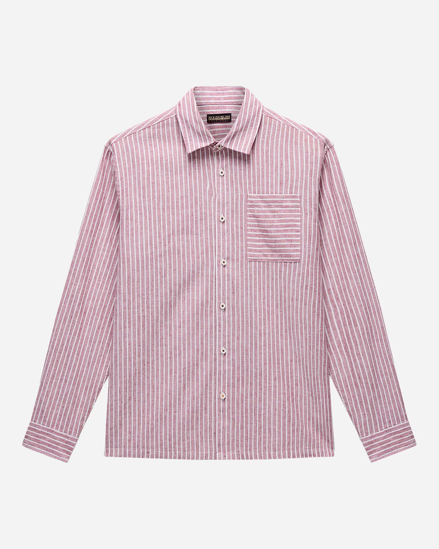 Camicia NAPAPIJRI BROLIO STRIPE M - Marrone - 0 | Cisalfa Sport