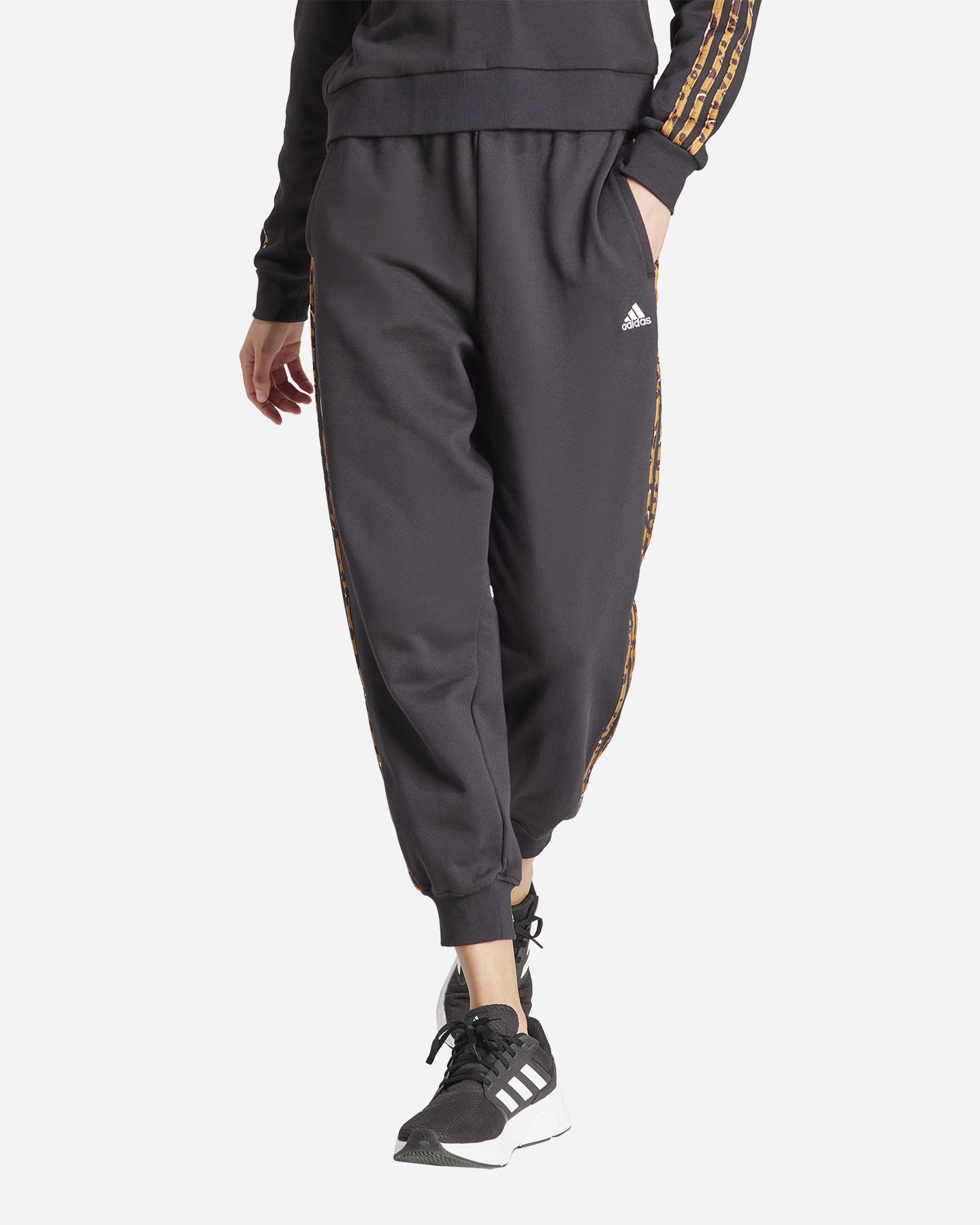 Pantalone ADIDAS 3STRIPES ANIMALIER W - Nero - 1 | Cisalfa Sport